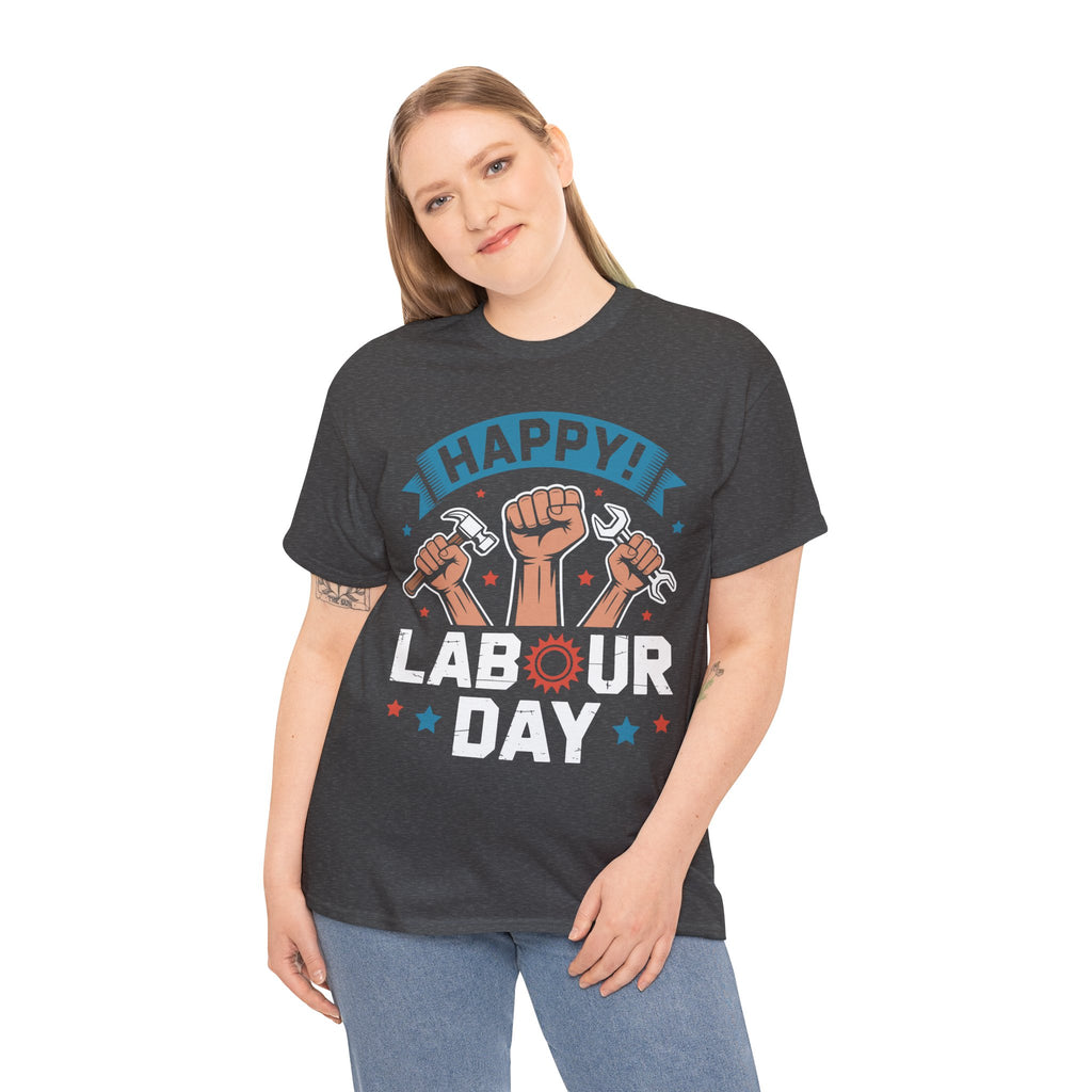 Happy US Labour Day Unisex Heavy Cotton T-Shirt