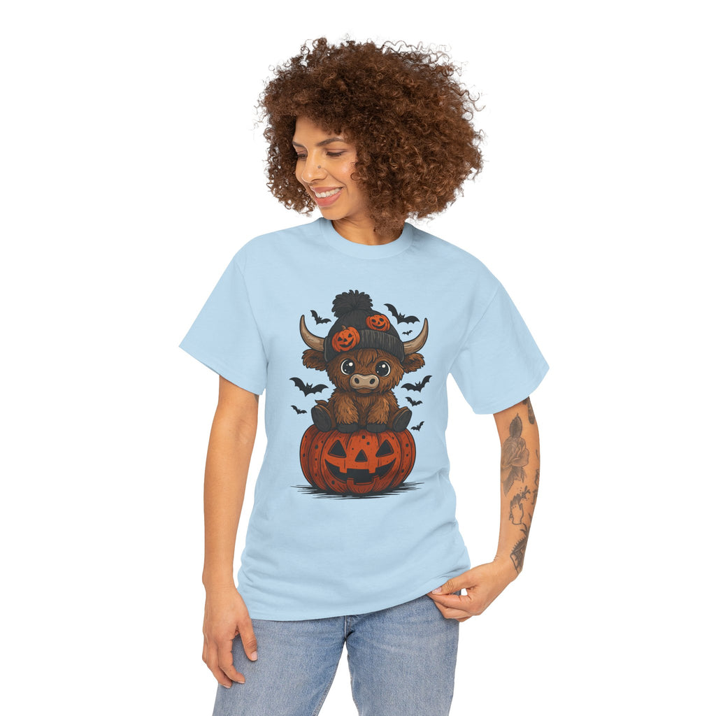 Halloween Cow Unisex Cotton Tshirt