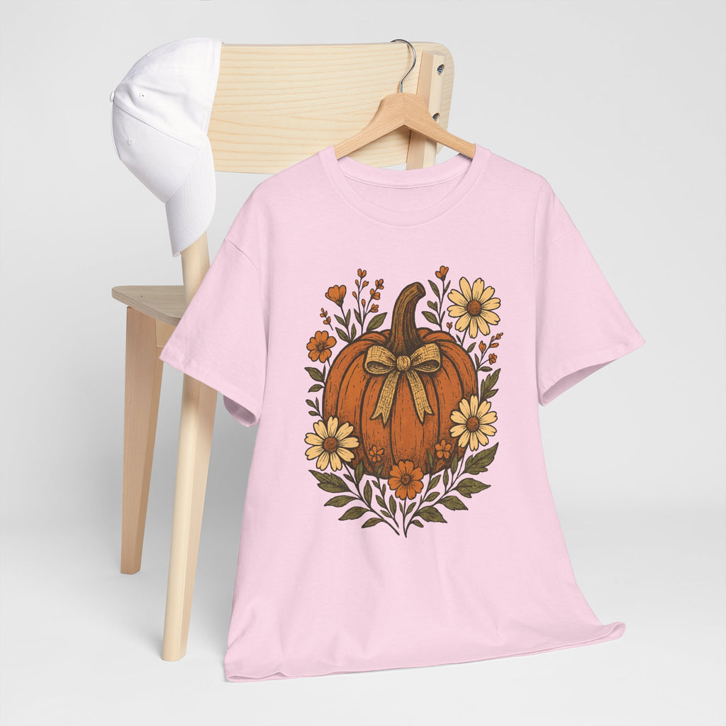 Pumpkin Daisy Unisex Cotton Tee