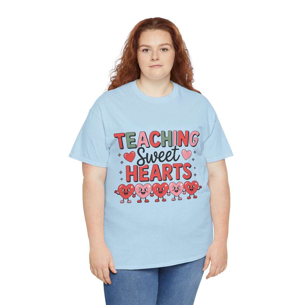 Teaching Sweet Hearts Valentine Teacher Unisex Cotton T-Shirt