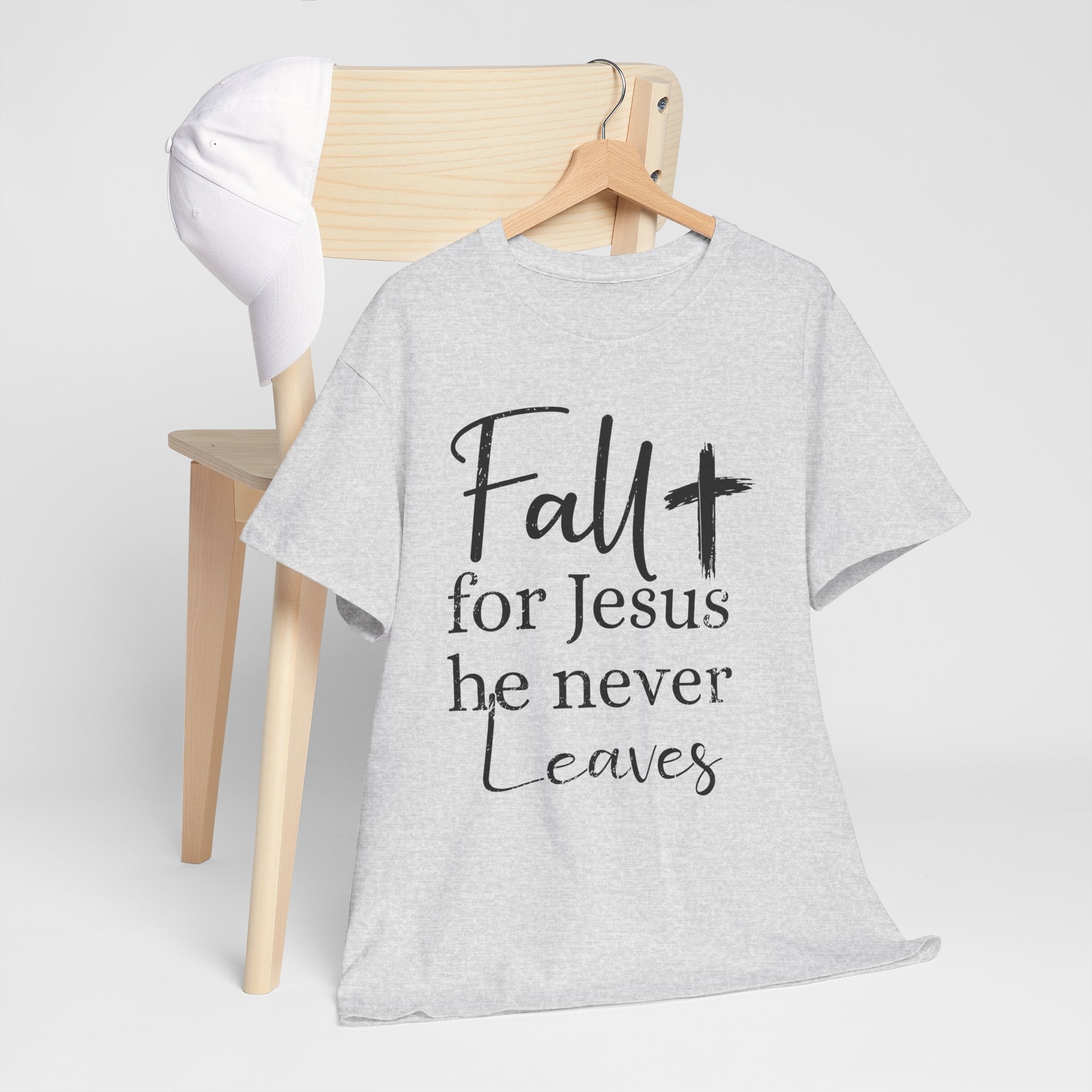 Fall for Jesus Pumpkin Church Unisex Cotton T-Shirt