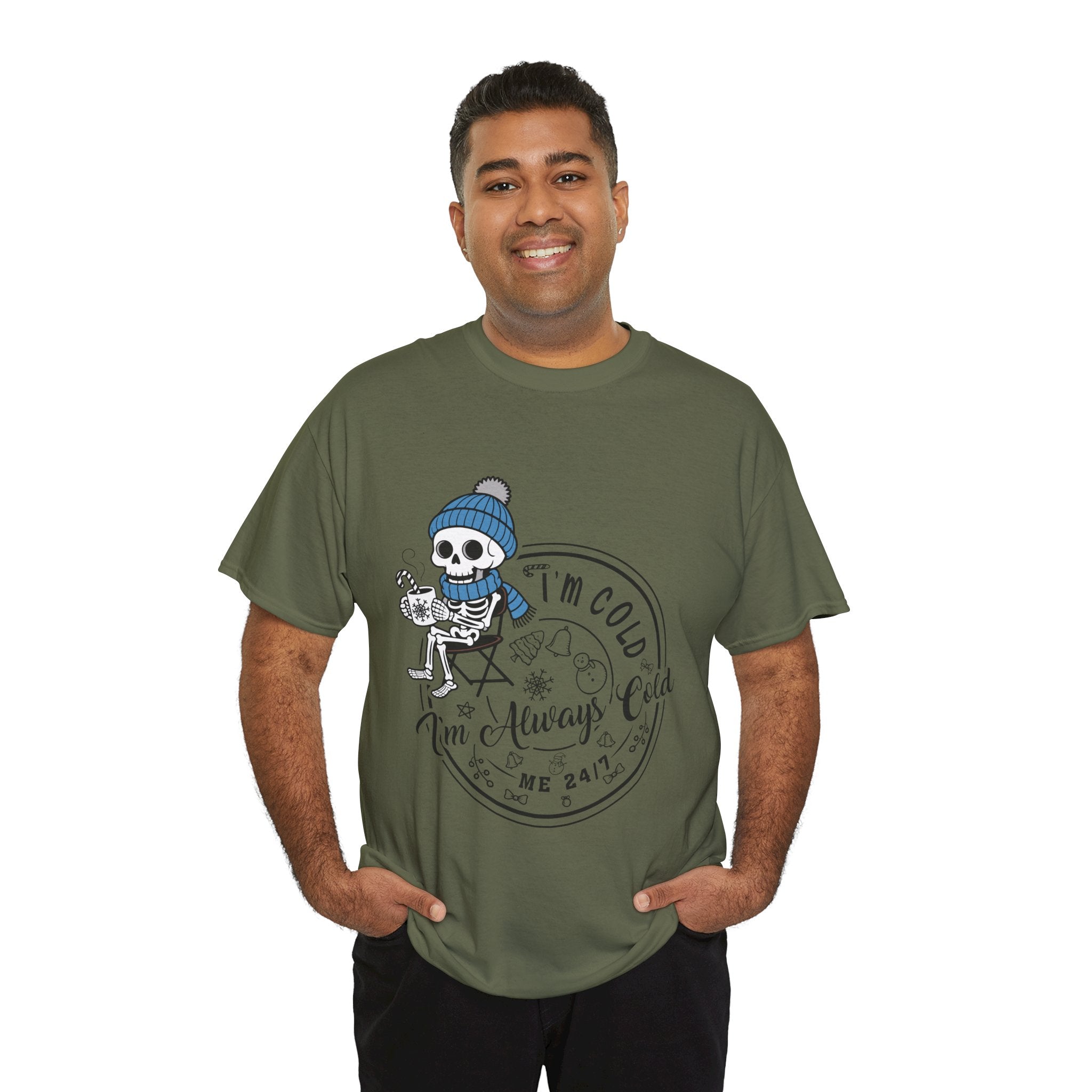 Cozy Skeleton Unisex Cotton Tee