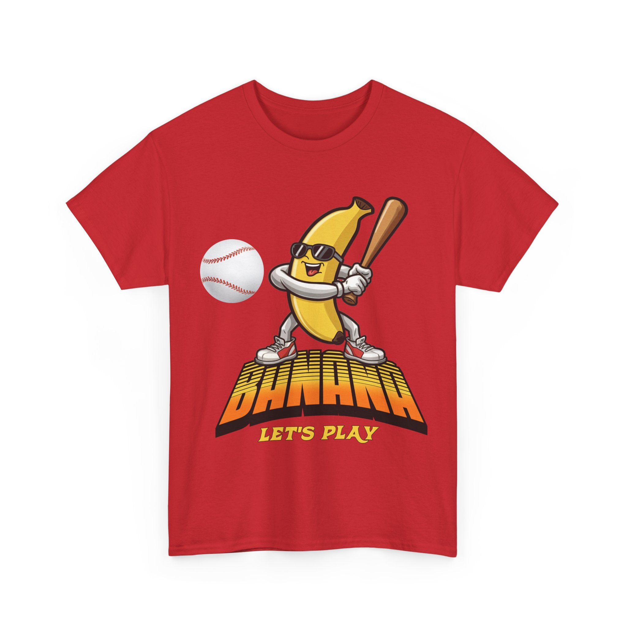 Banana Playing Baseball Tee