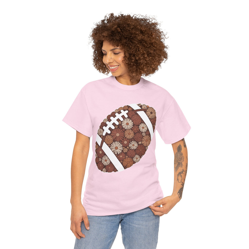 Game Day Touch Down Football Tee — Helmets, Flags & Cheer Icons Unisex Cotton Tee