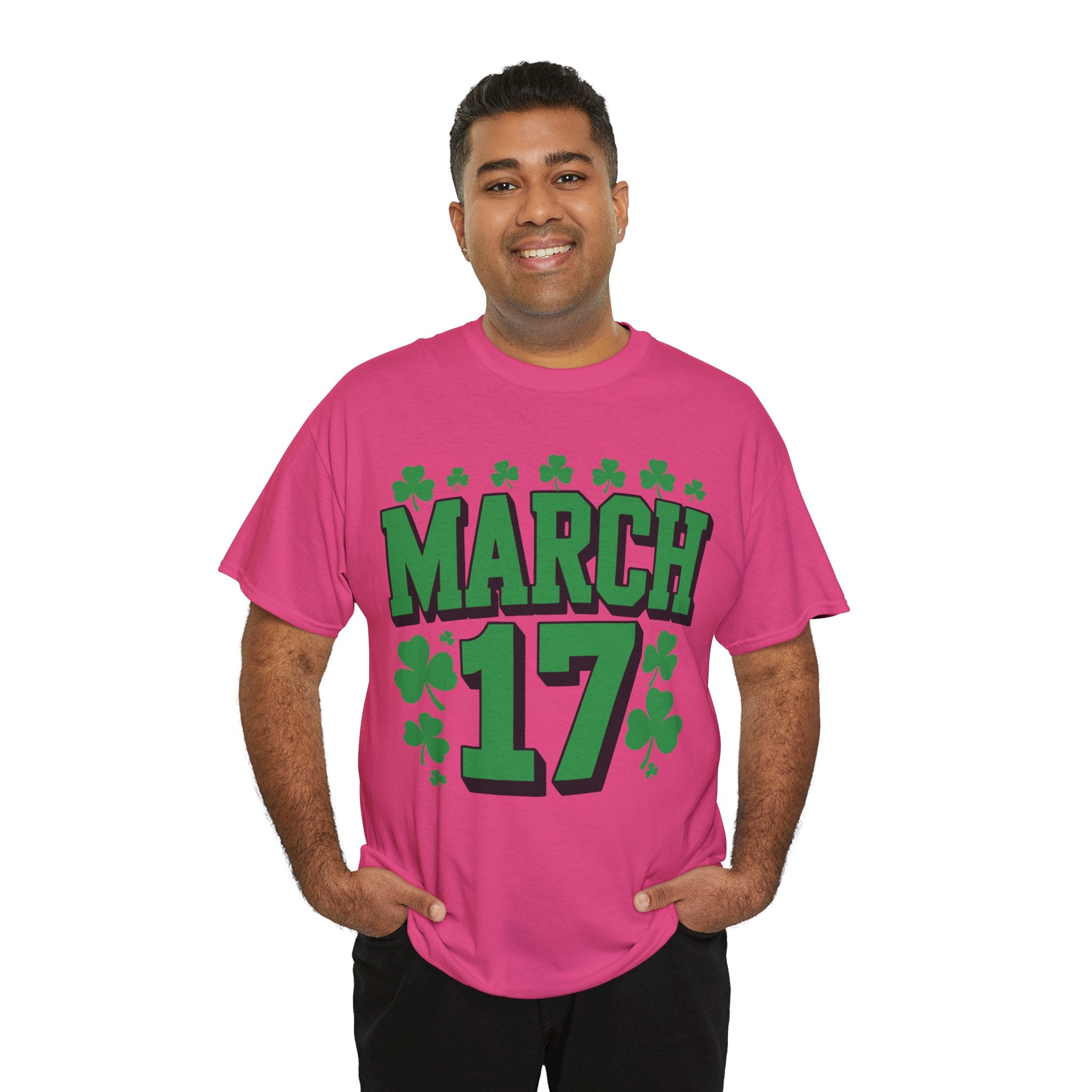 St. Patrick’s Day March 17 Shamrock Unisex Cotton T‑Shirt