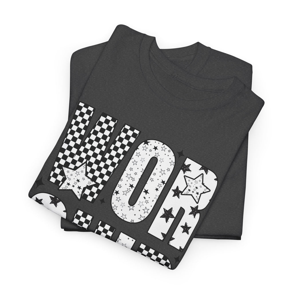 WORSHIP Through The Worry Checkerboard Unisex Cotton Tee
