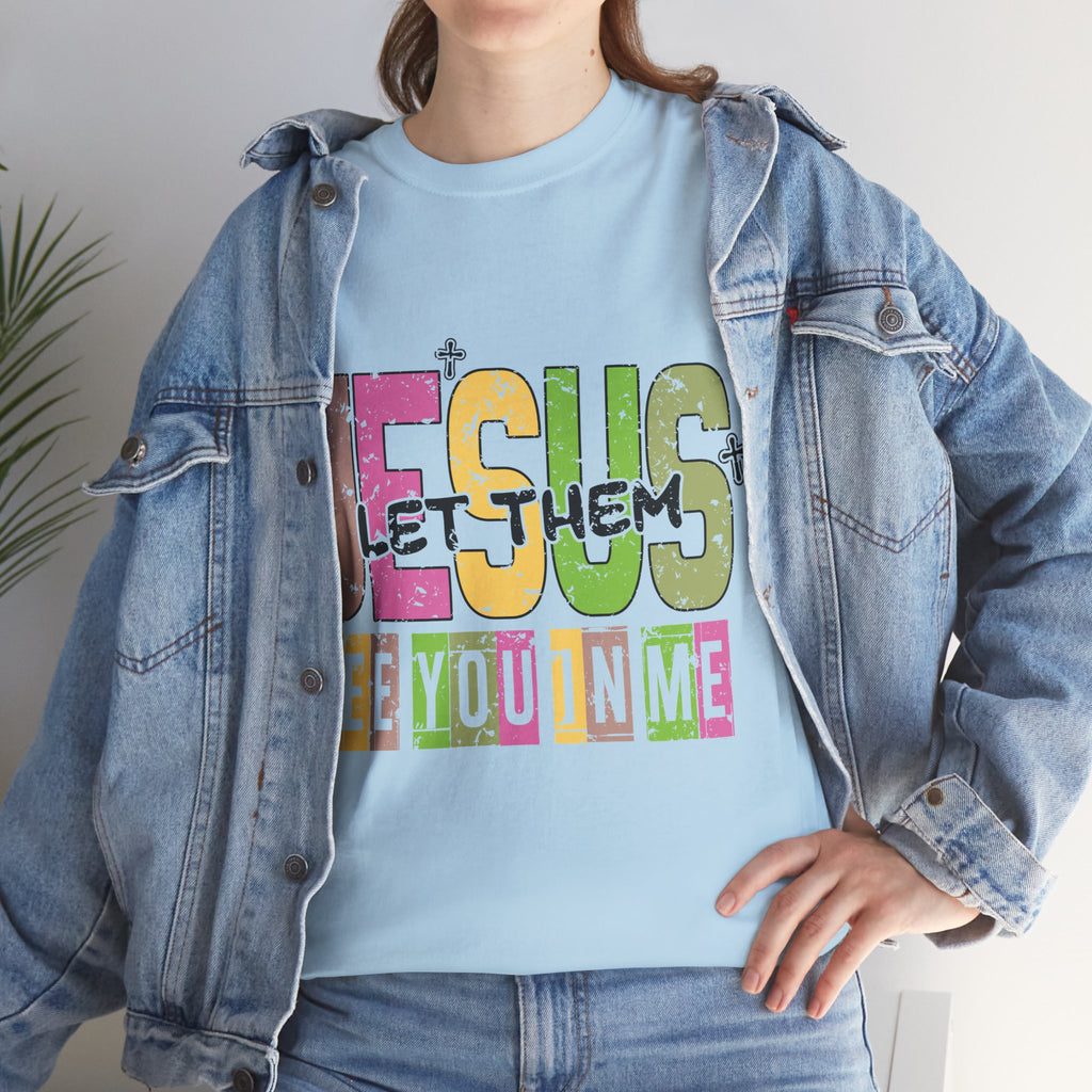 Jesus ‘See You In Me’ Distressed Pastel Unisex Cotton T-Shirt