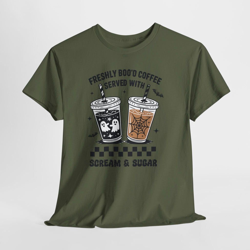 Halloween Iced Coffee Unisex Cotton Tee