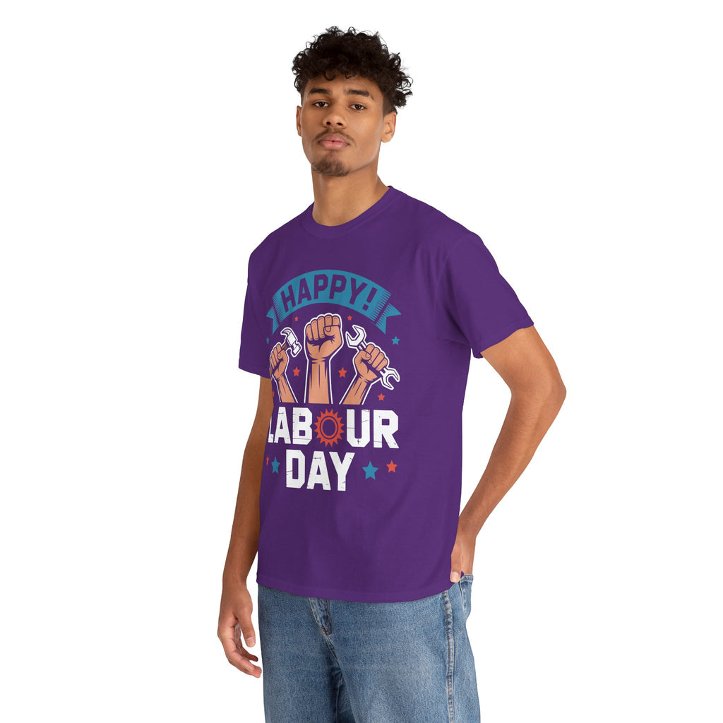 Happy US Labour Day Unisex Heavy Cotton T-Shirt