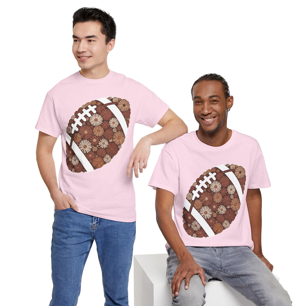 Game Day Touch Down Football Tee — Helmets, Flags & Cheer Icons Unisex Cotton Tee