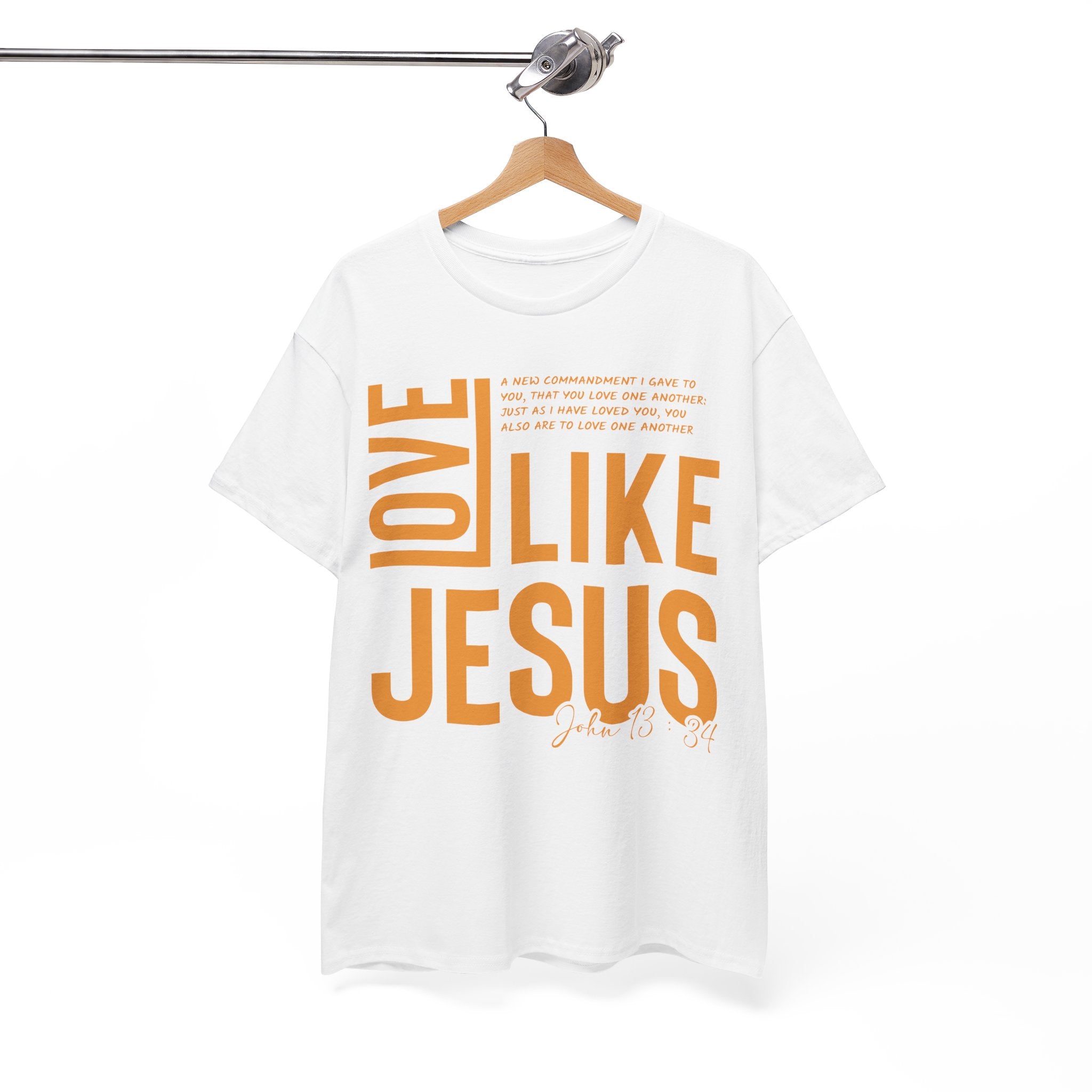 Love Like Jesus T-Shirt — John 13:34 Christian Unisex Cotton Tee