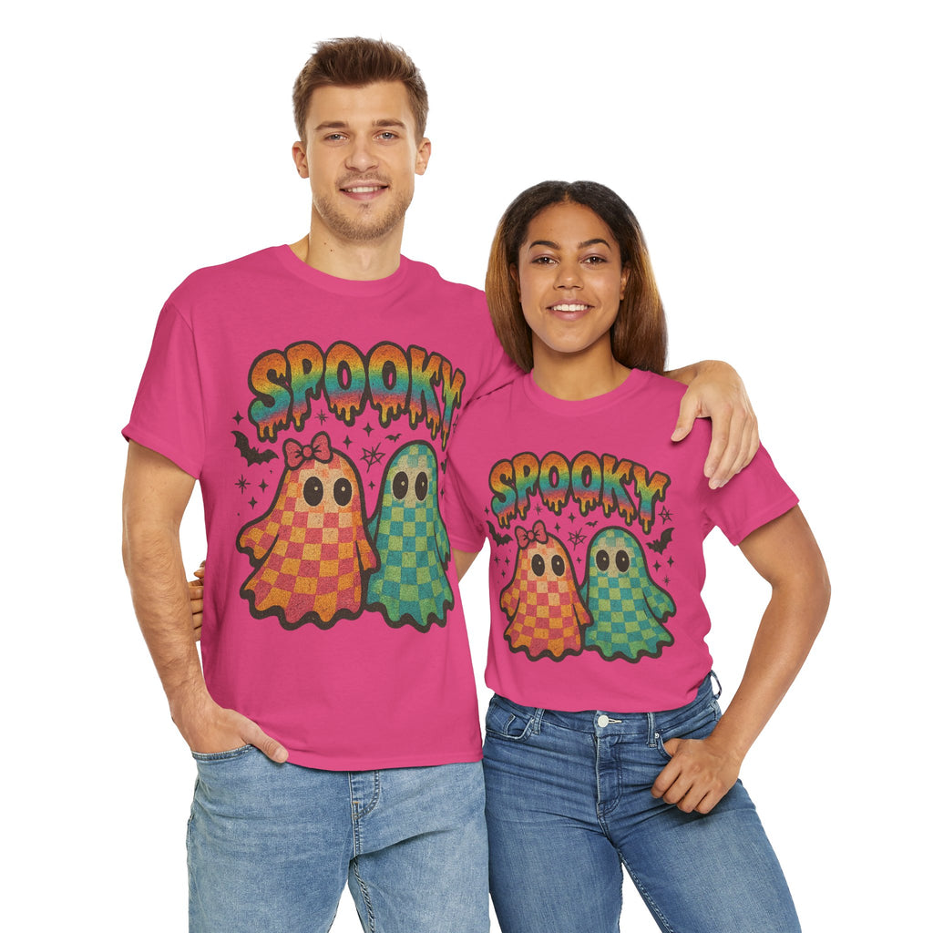 Spooky Pastel Ghosts Unisex Cotton Tee