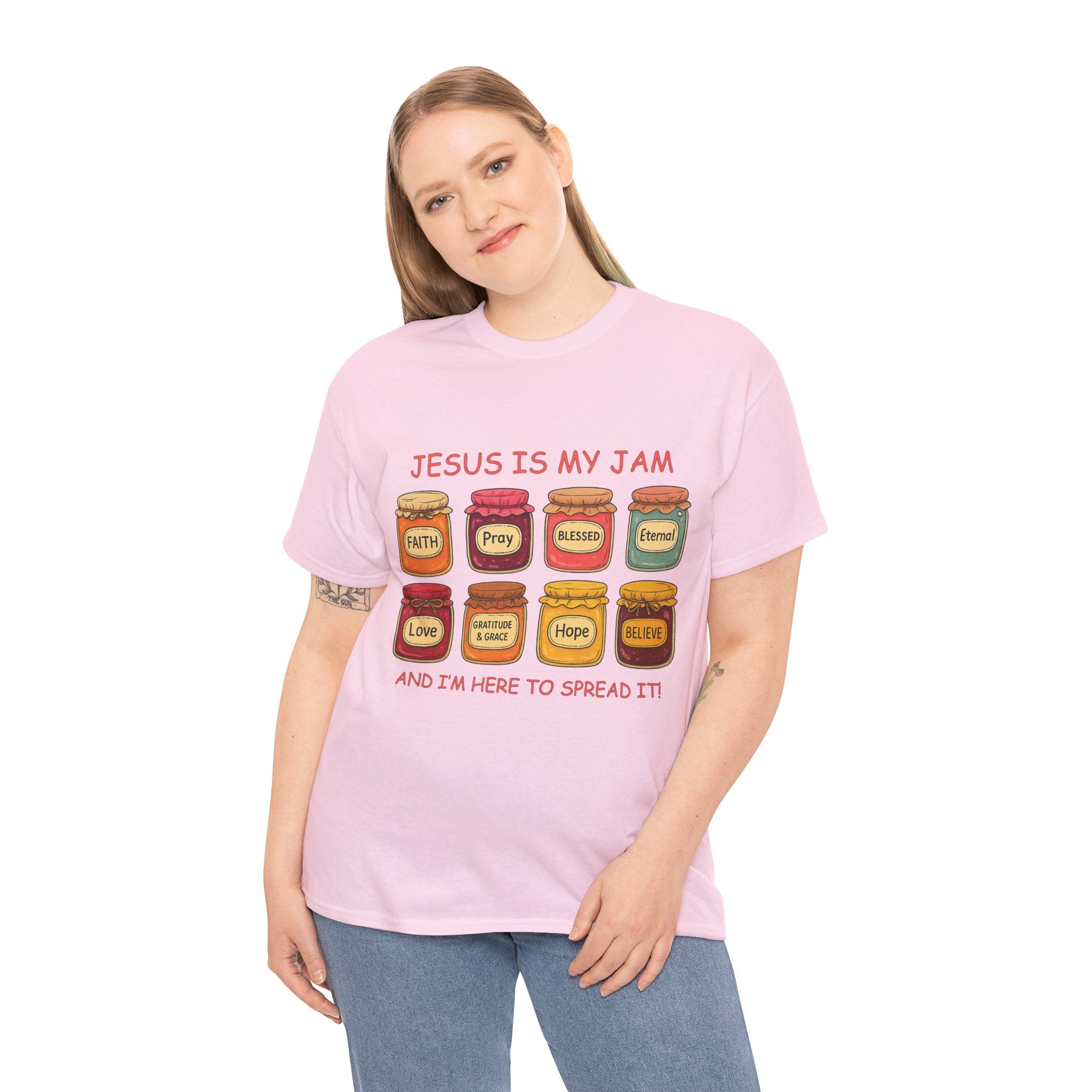 Jesus Is My Jam T-Shirt — Christian Faith Jam Jar Unisex Cotton Tee