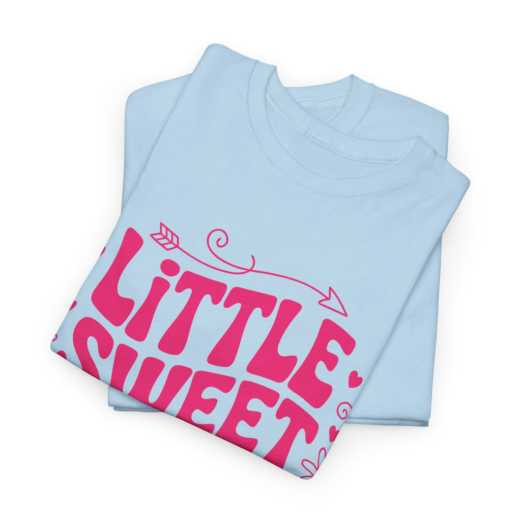 Little Sweetheart Retro Tee — Cute Red Hearts & Flowers Graphic Unisex Cotton Tee
