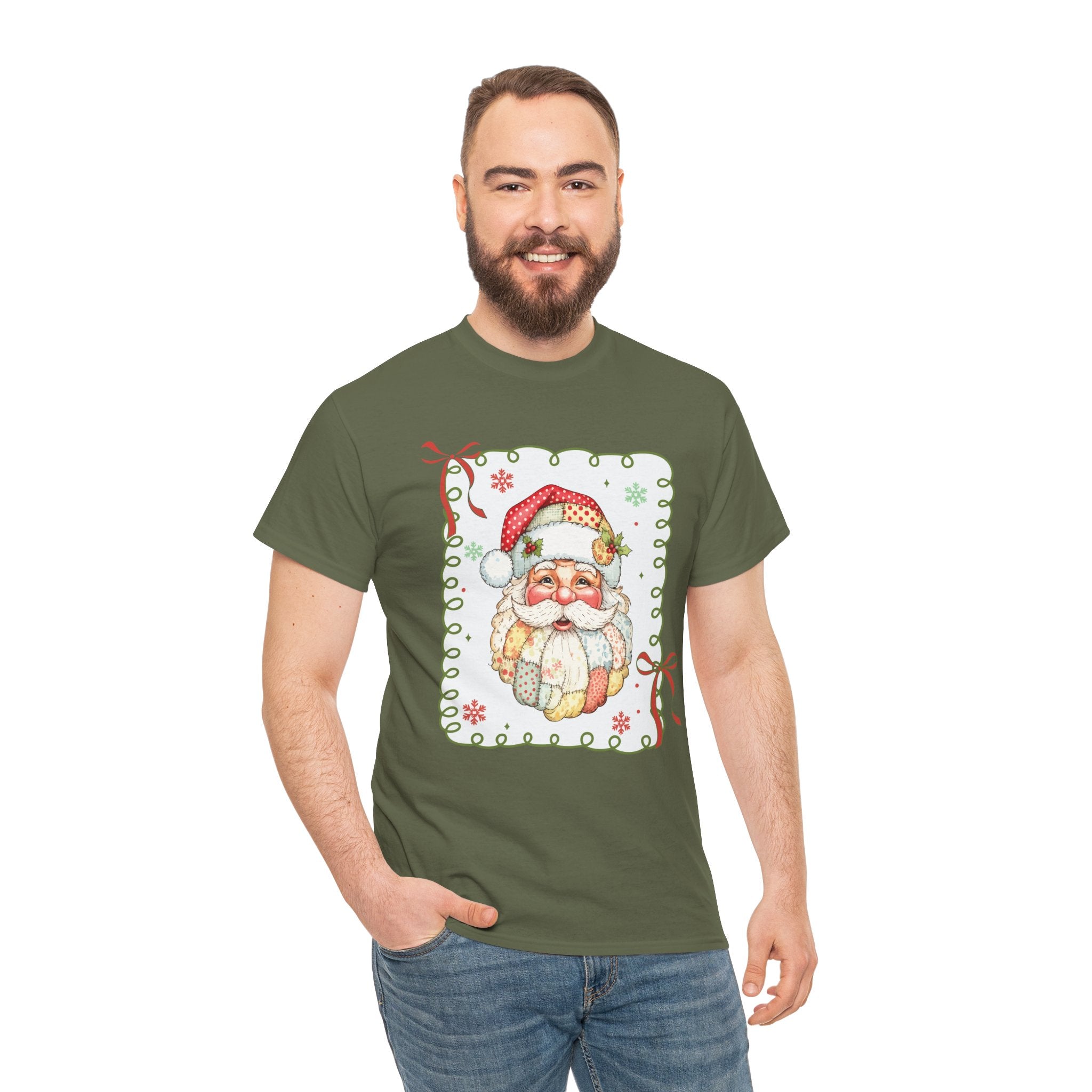 Santa Vintage Unisex Cotton Tee