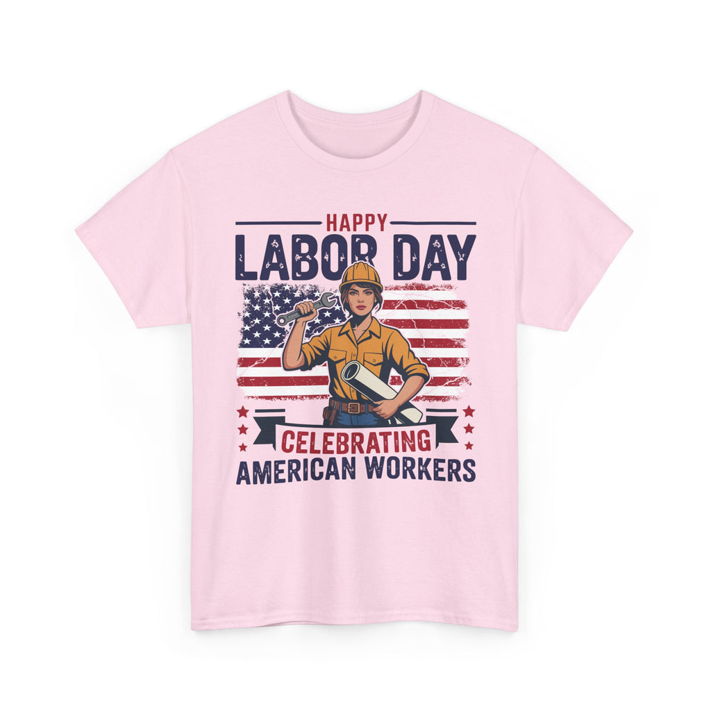 Happy US Labour Day T-Shirt - Unisex Heavy Cotton Tee