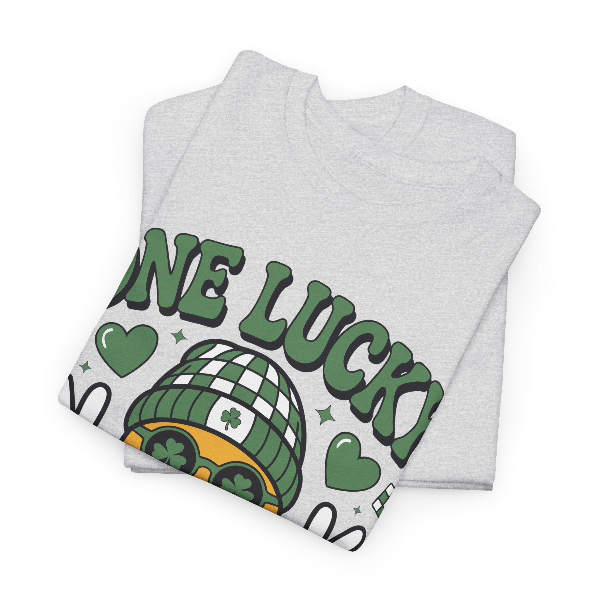 One Lucky Dude Shamrock Tee — St. Patrick's Day Smiley Unisex Cotton Tshirt