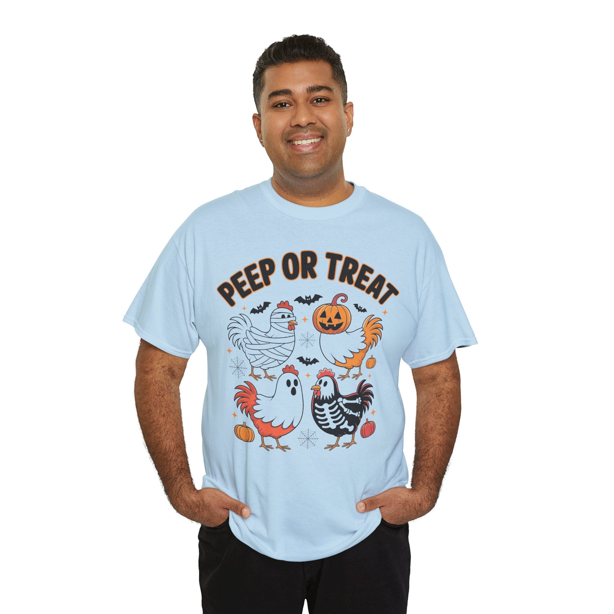 Peep or Treat Halloween Unisex Cotton Tee