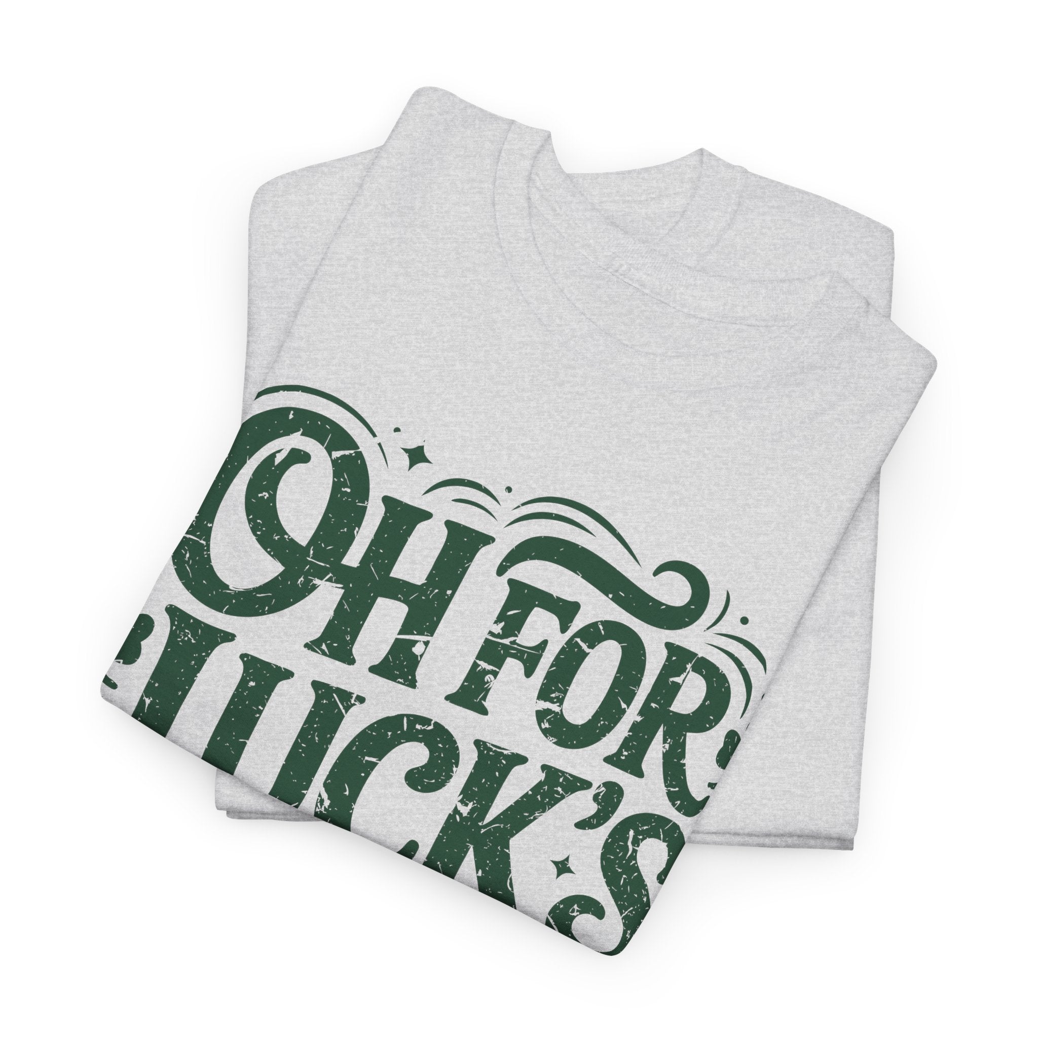 Oh for Luck's Sake Shamrock Unisex Cotton Tee