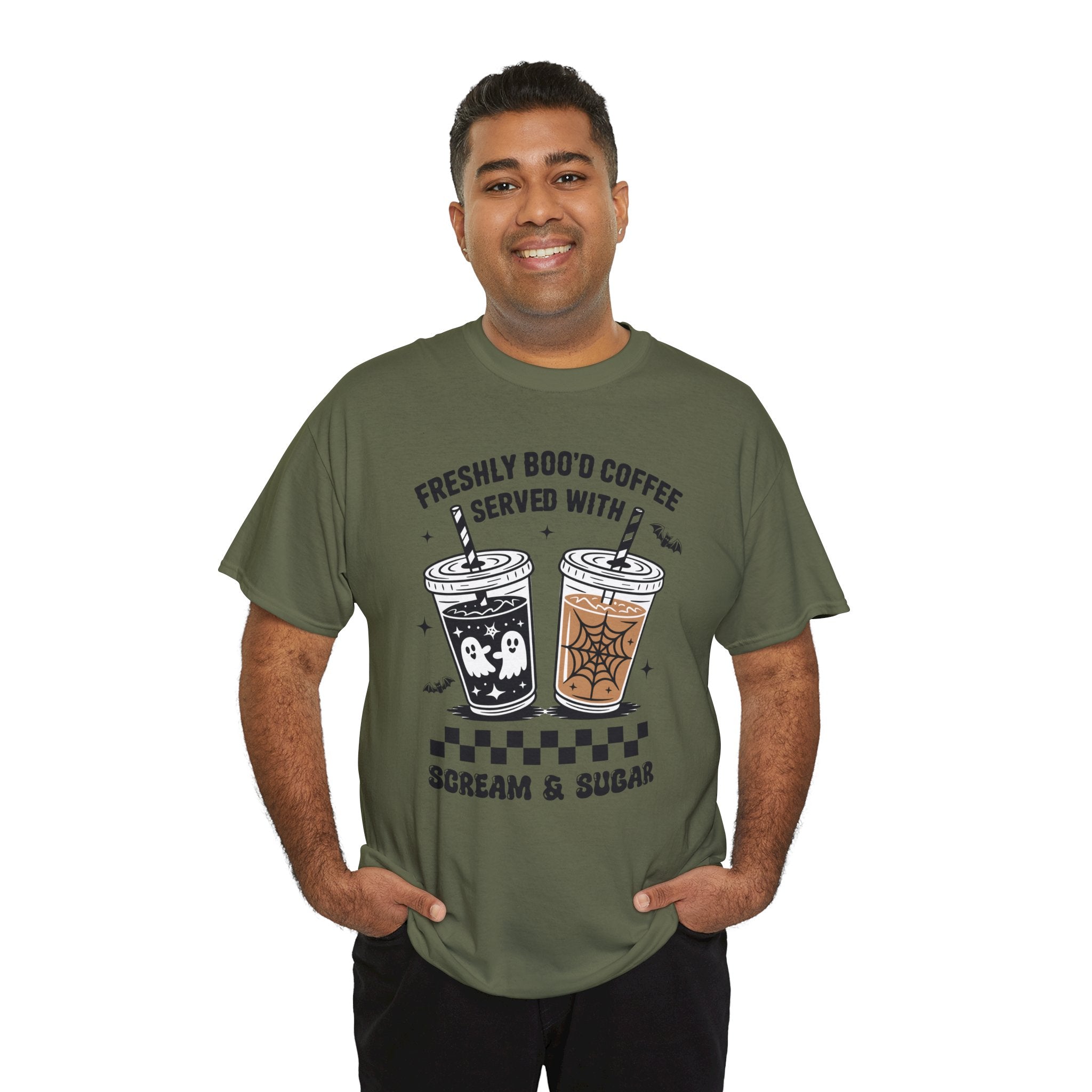 Halloween Iced Coffee Unisex Cotton Tee