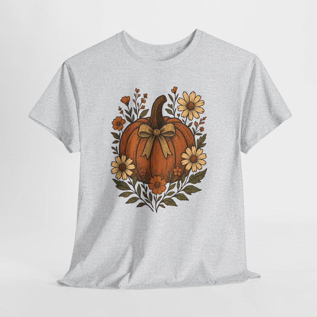 Pumpkin Daisy Unisex Cotton Tee