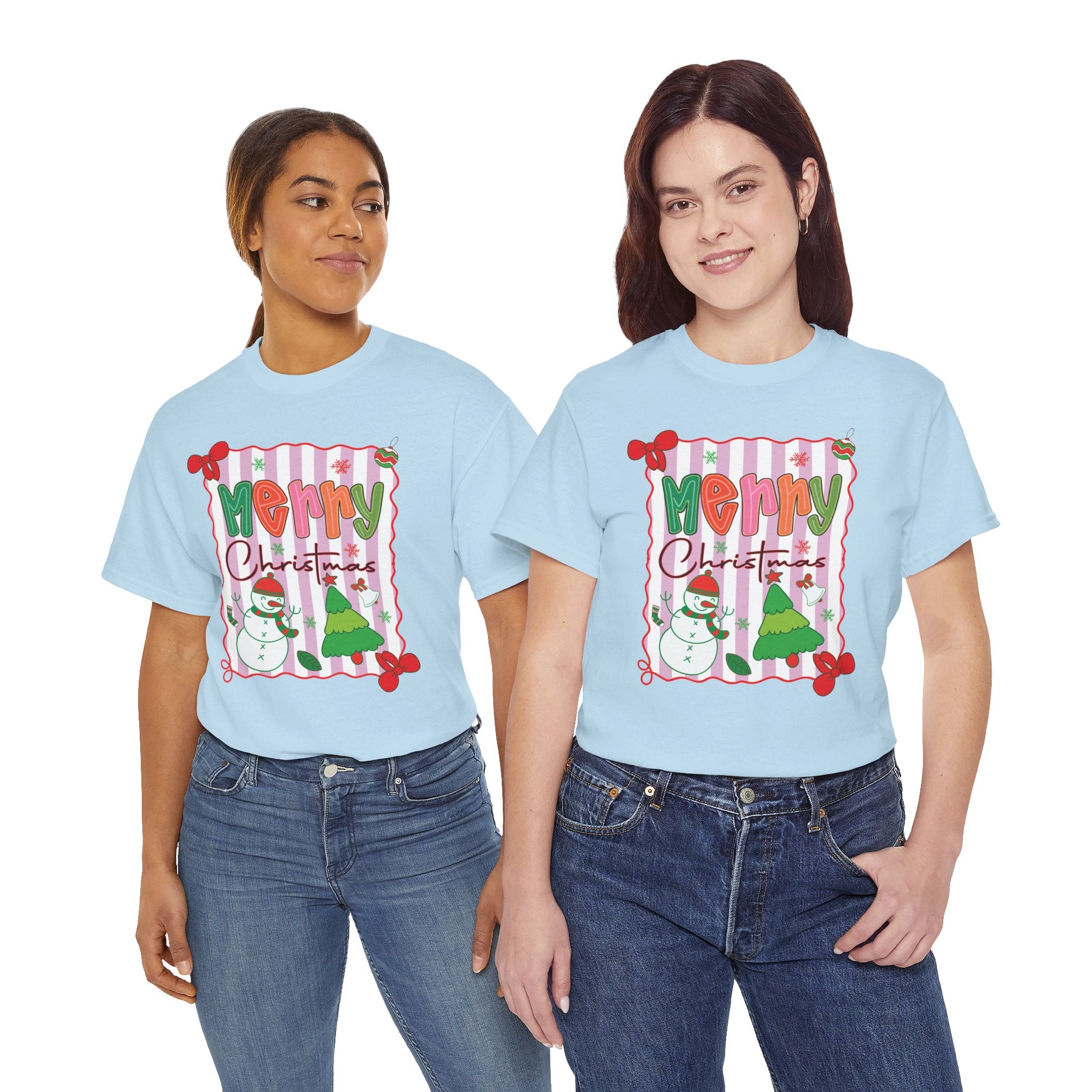 Christmas Snowman Unisex Cotton Tee