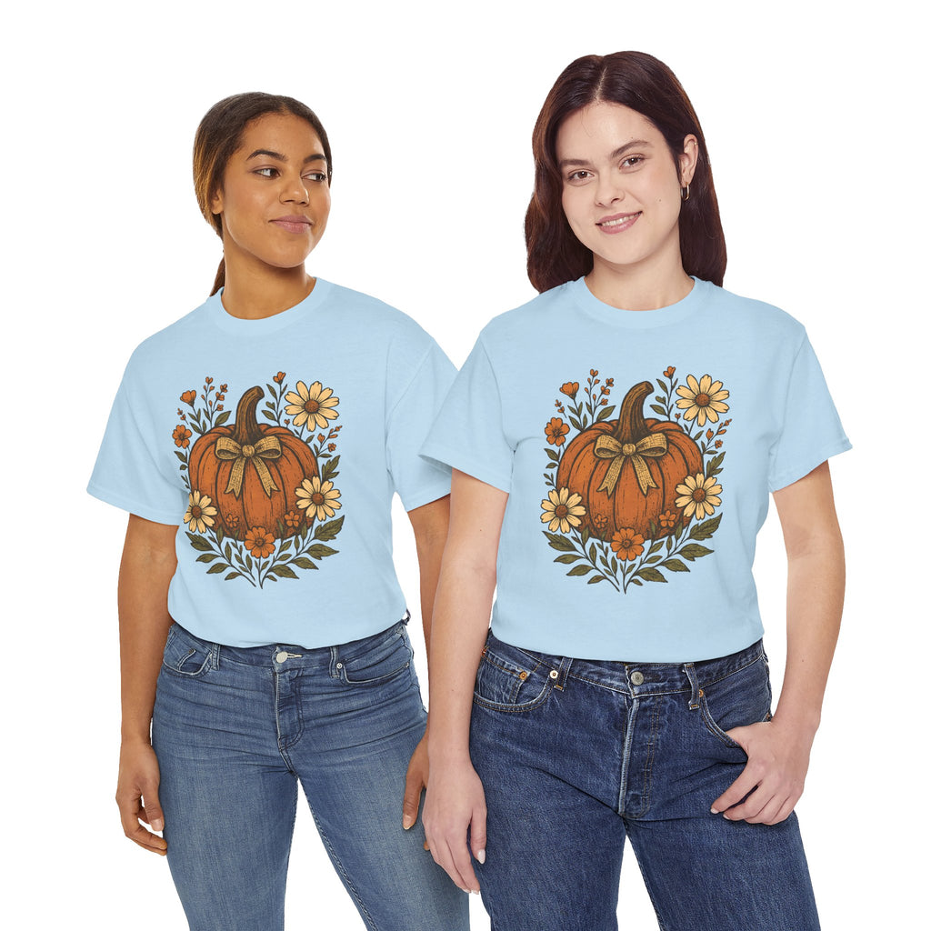 Pumpkin Daisy Unisex Cotton Tee