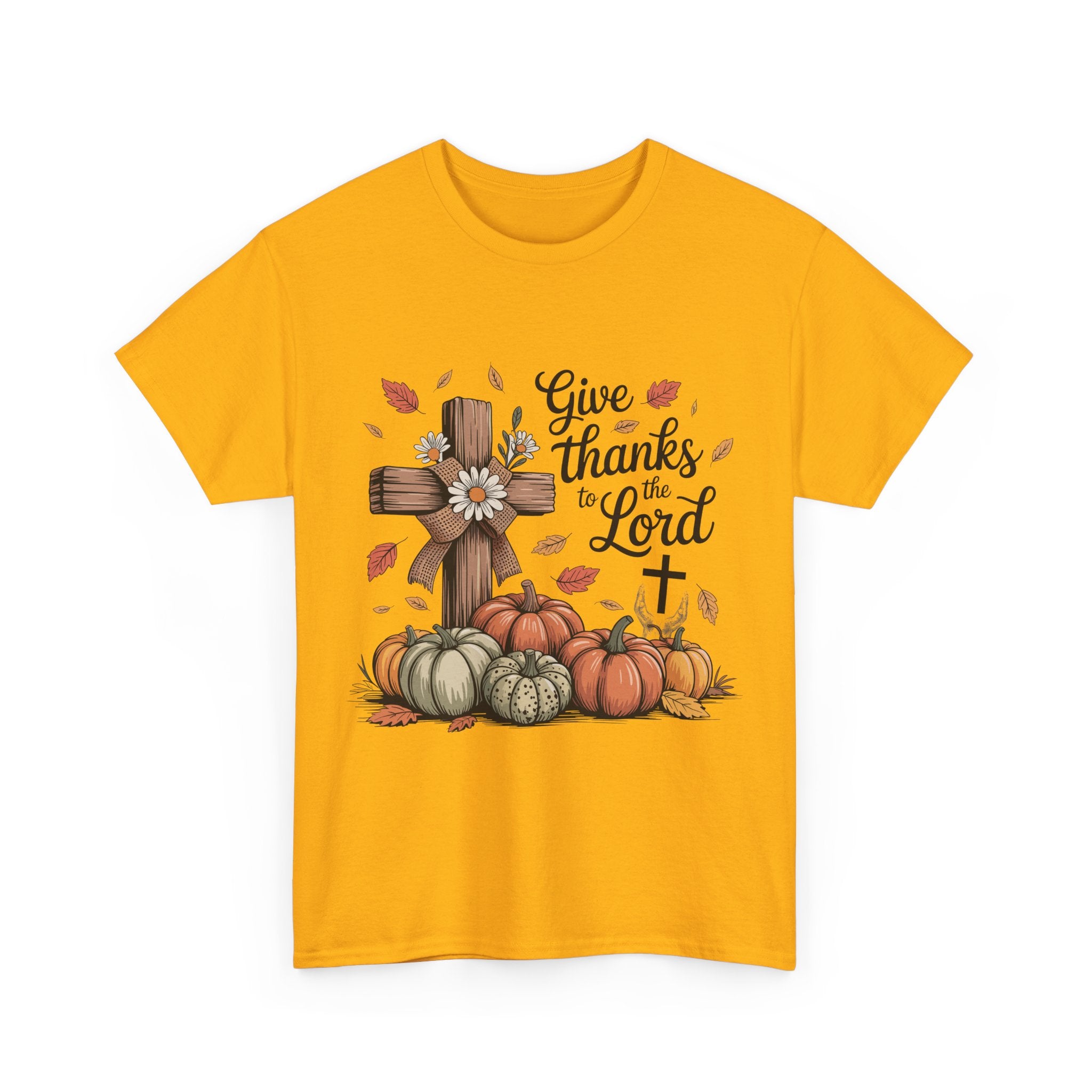 Thankful Cross Tee for Fall- Unisex