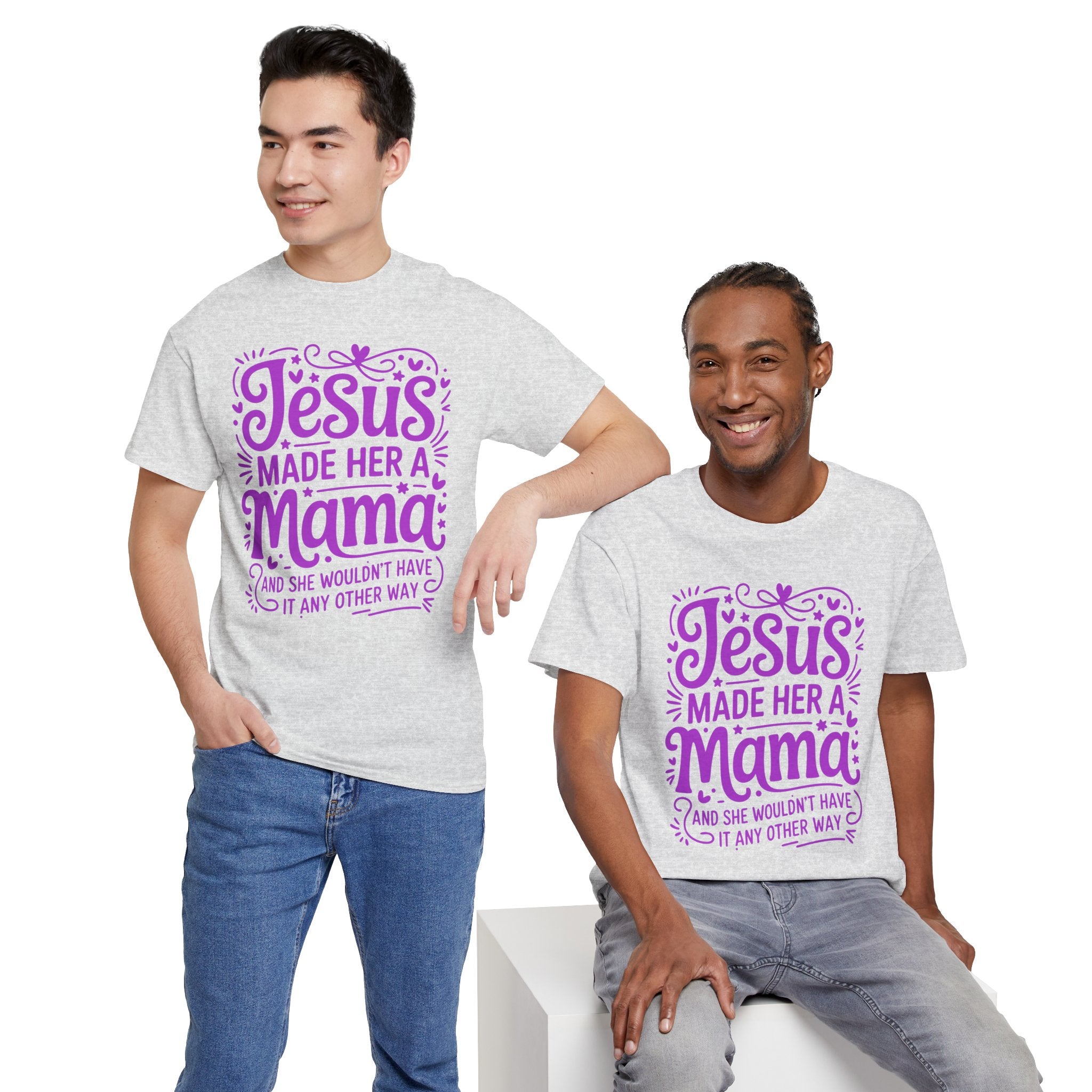 Jesus Made Her a Mama — Christian MamaUnisex Cotton T-Shirt