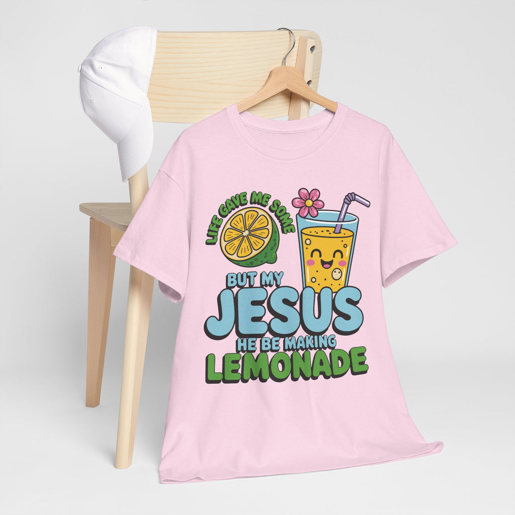 Christian Lemonade T‑Shirt — "Life Gave Me Some Lemons, My Jesus Makes Lemonade"Unisex Cotton Tee