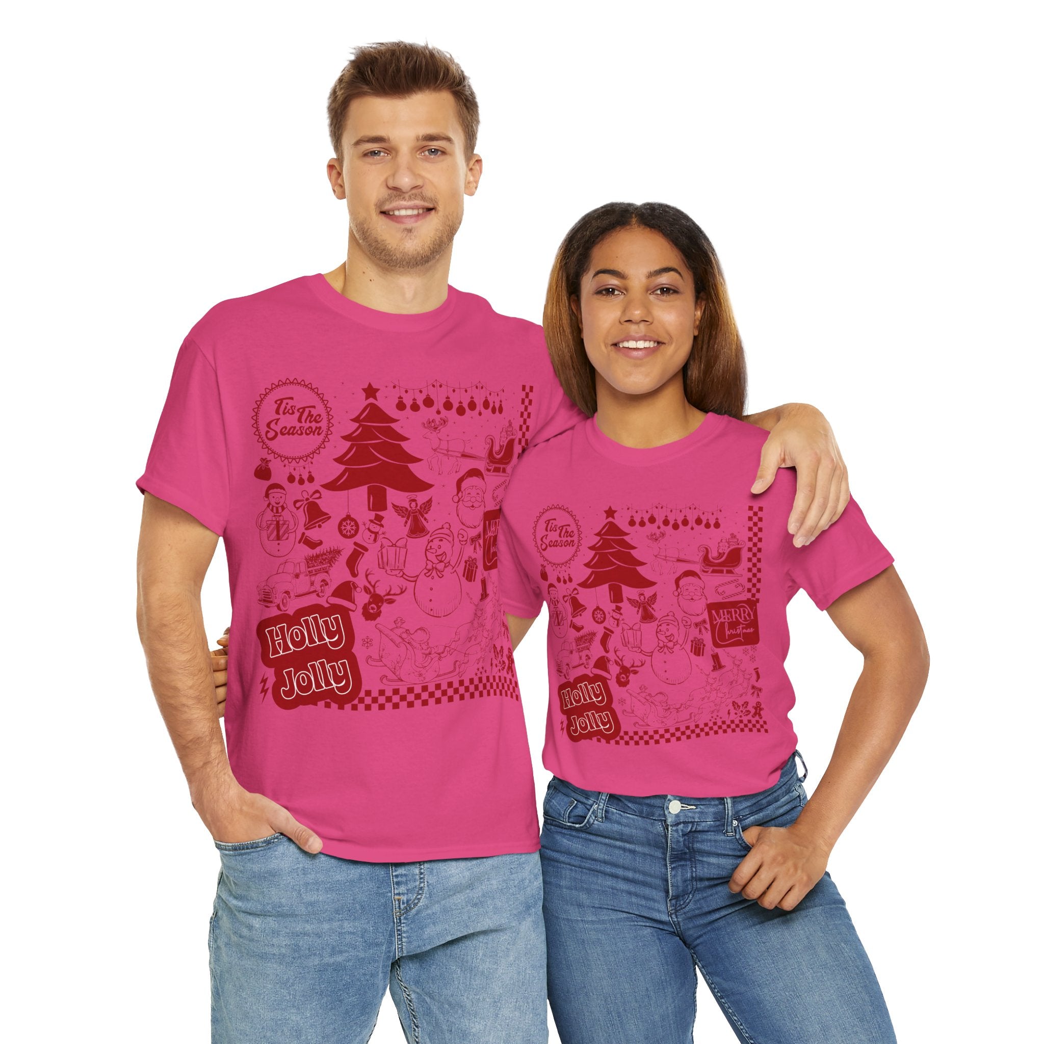 Christmas Festive Unisex Cotton T-shirt