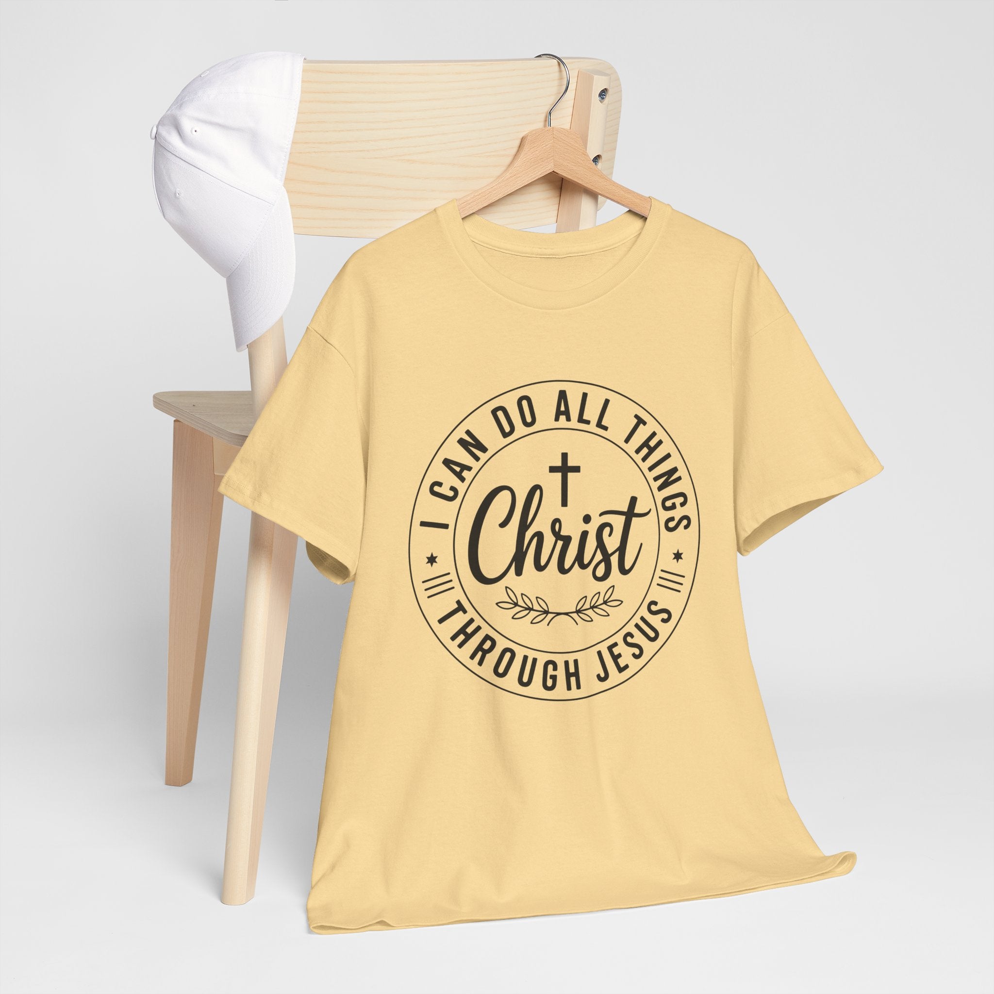 I can do All Things Through Christ Unisex Heavy Cotton Tee