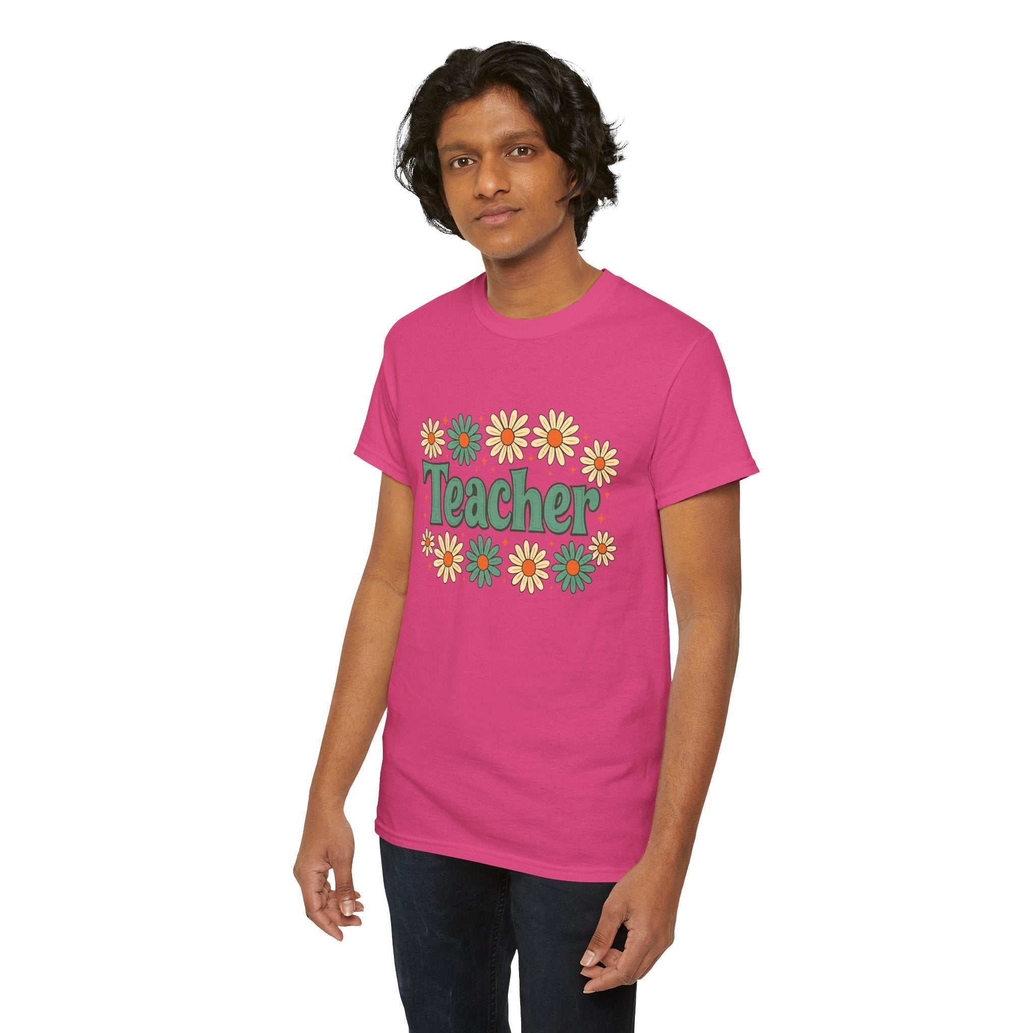 Floral Teacher Tee - Perfect Gift for Educators