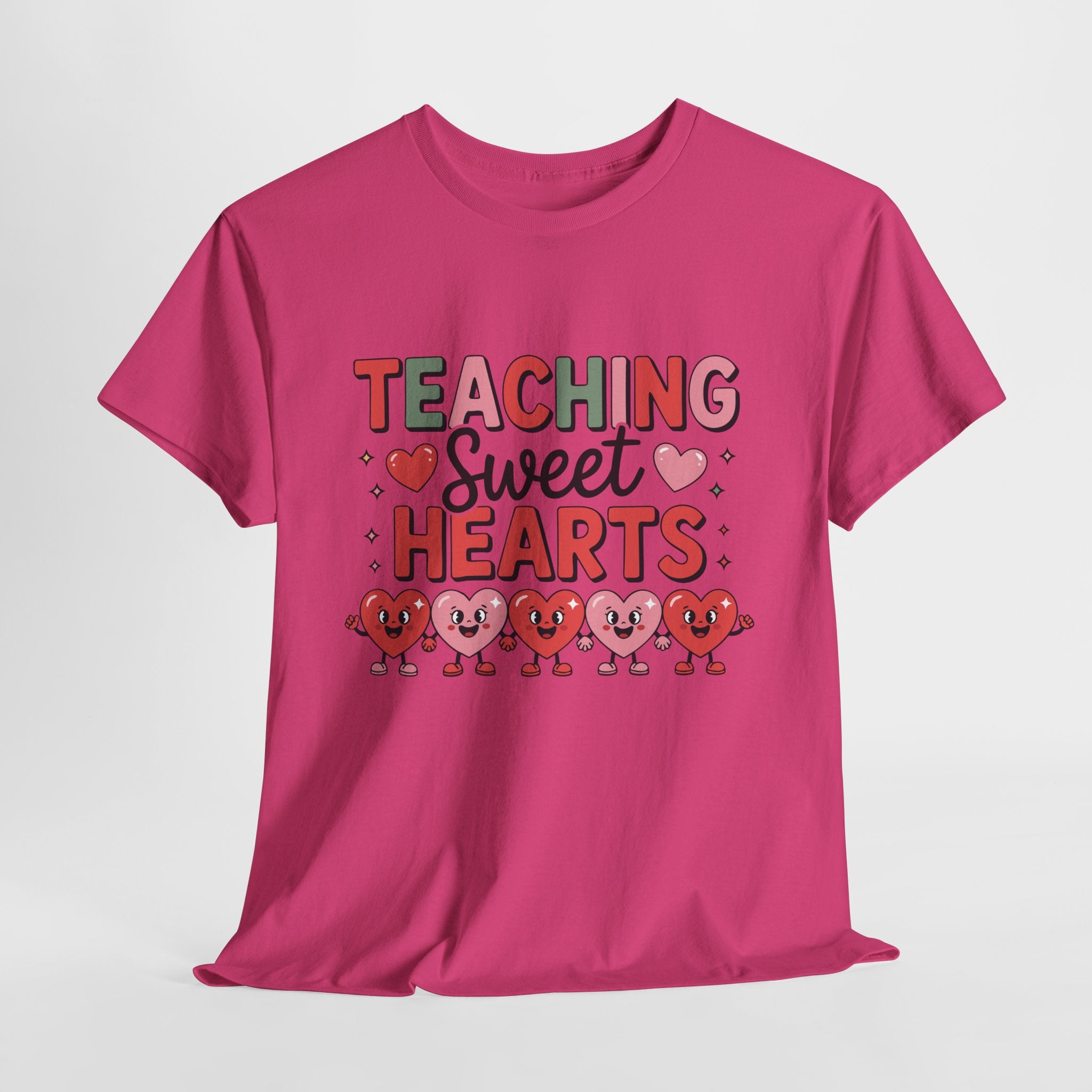 Teaching Sweet Hearts Valentine Teacher Unisex Cotton T-Shirt