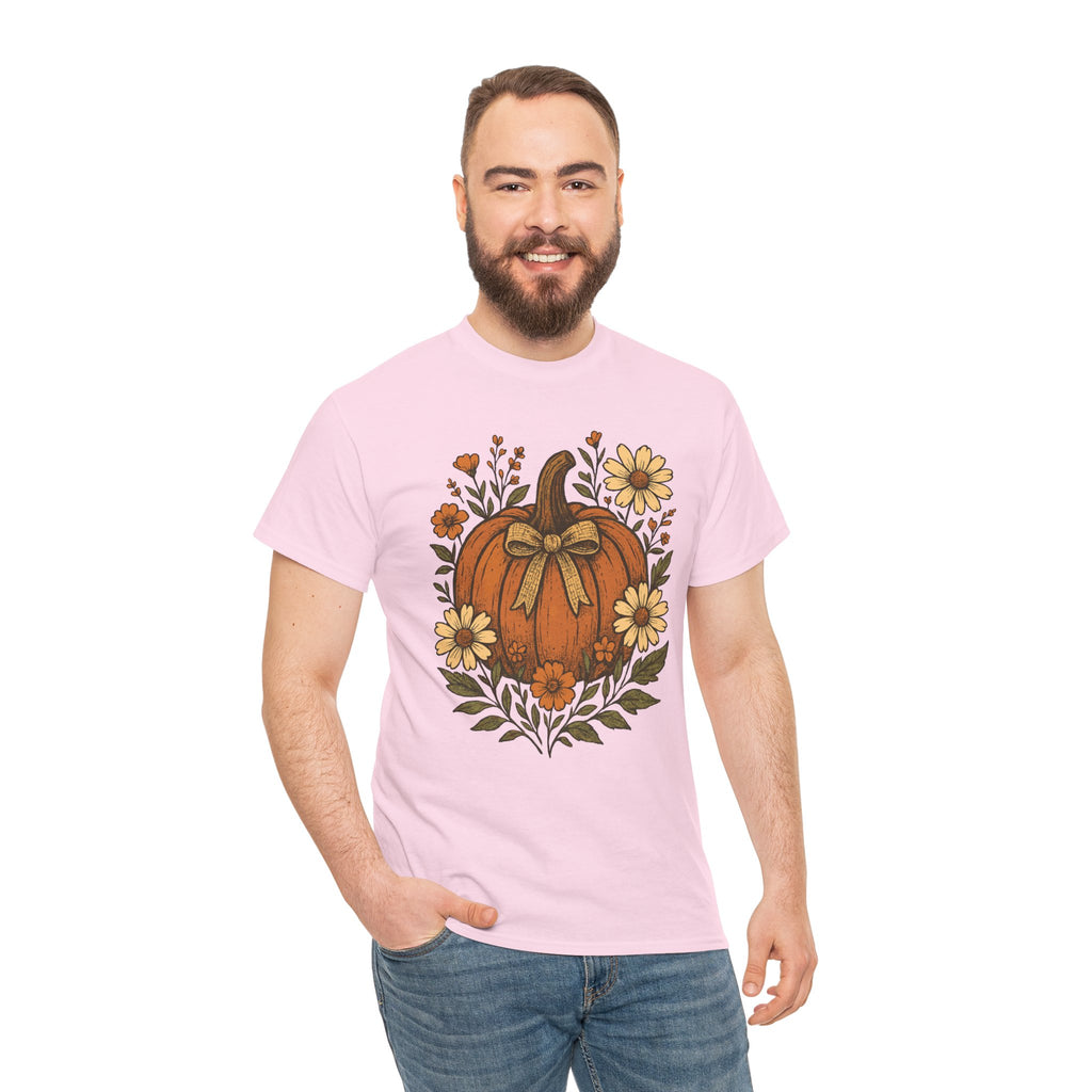 Pumpkin Daisy Unisex Cotton Tee
