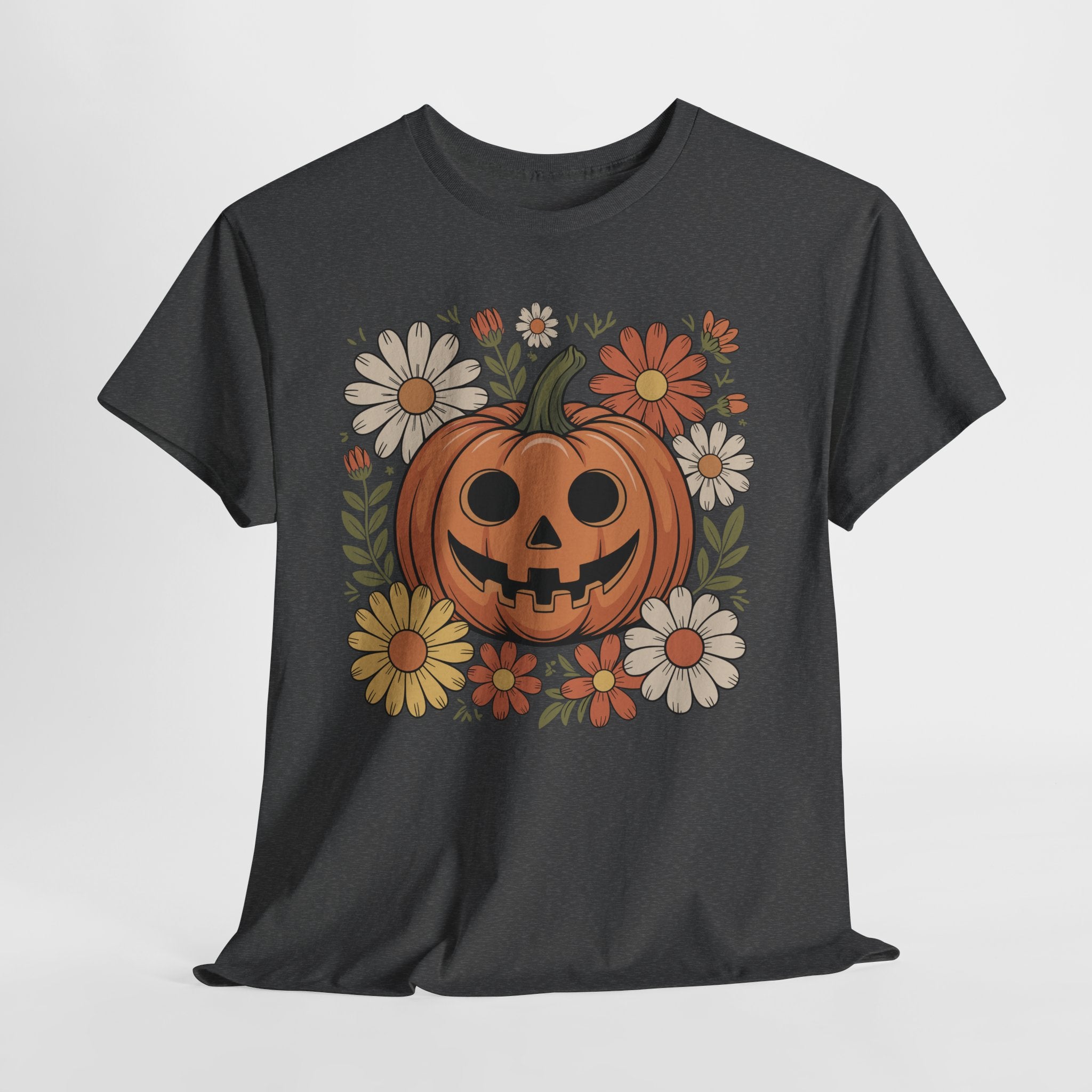Halloween Pumpkin Unisex Cotton Tee