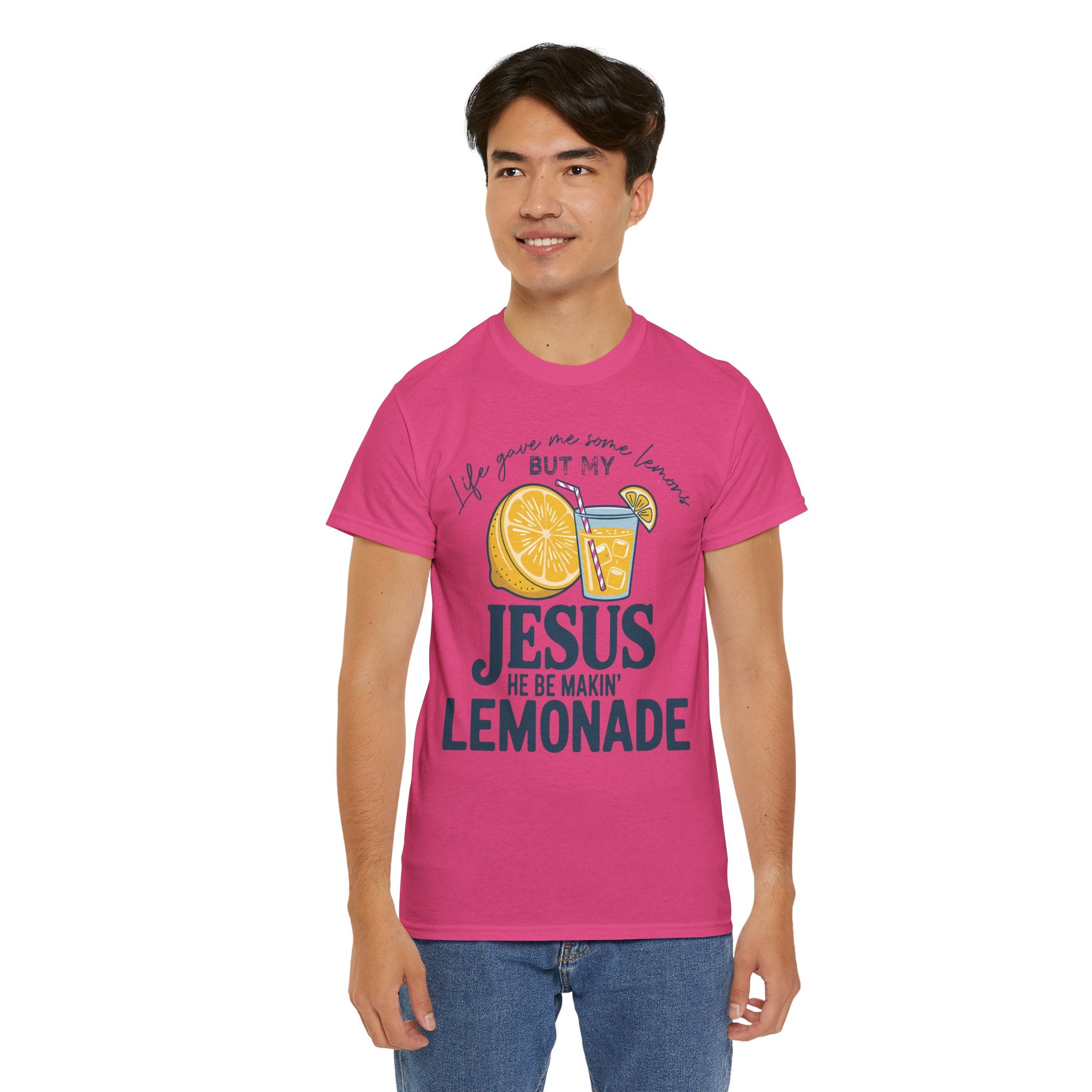 Christian Lemonade T-Shirt — “Life Gave Me Some Lemons but My Jesus He Be Makin’ Lemonade”Unisex Cotton Tee