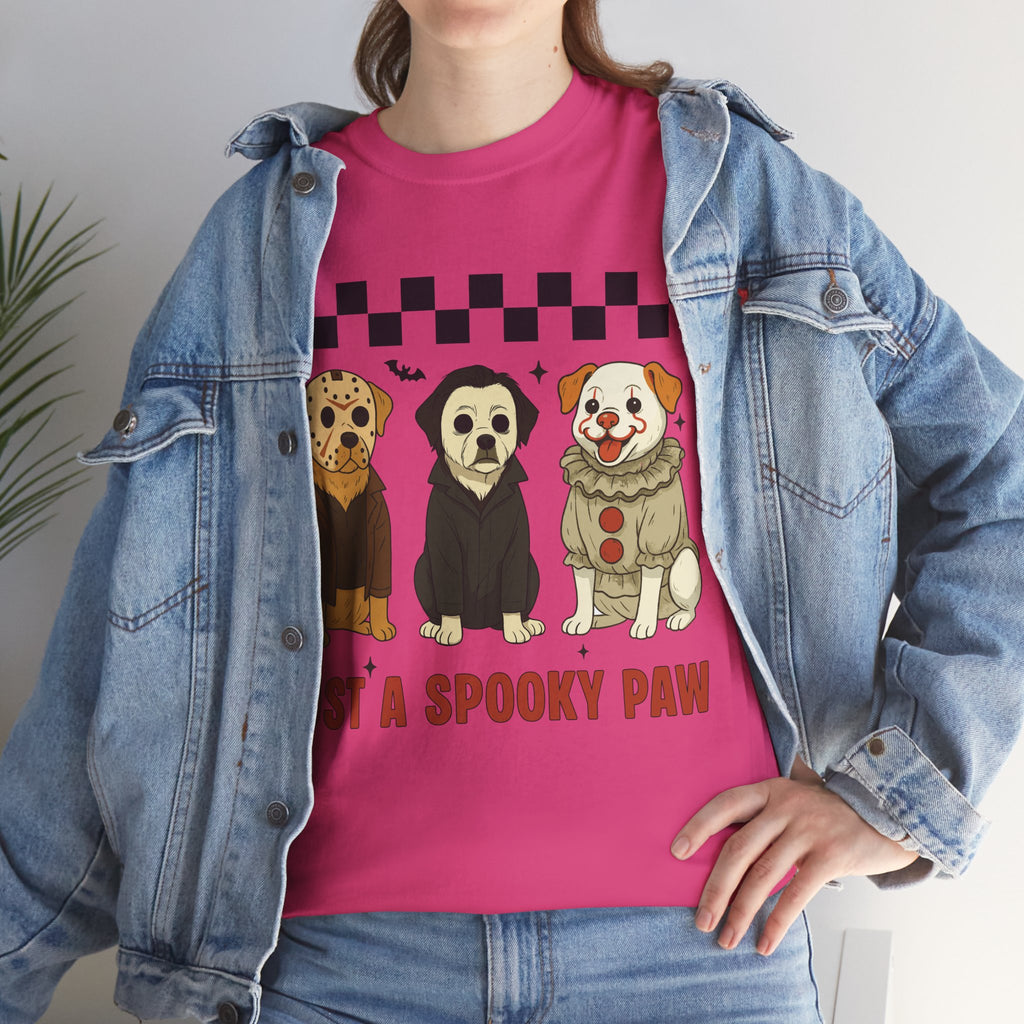 Halloween "Just A Spooky Paw" Unisex Cotton Tee