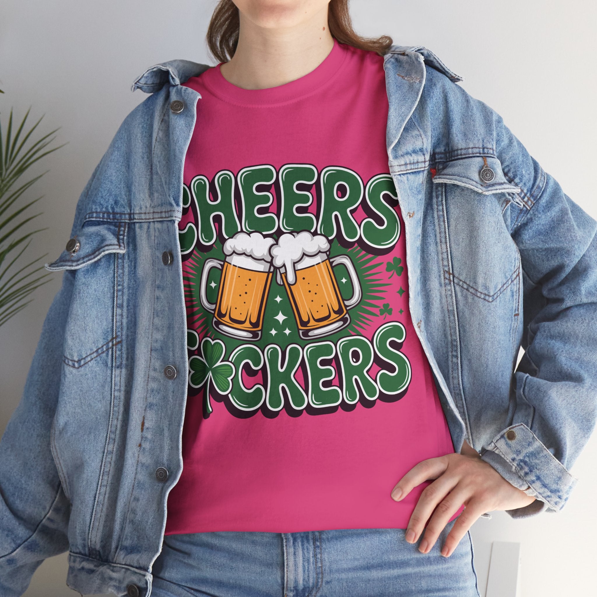 Cheers Fockers Beer Clinking Mugs Unisex Cotton T-Shirt