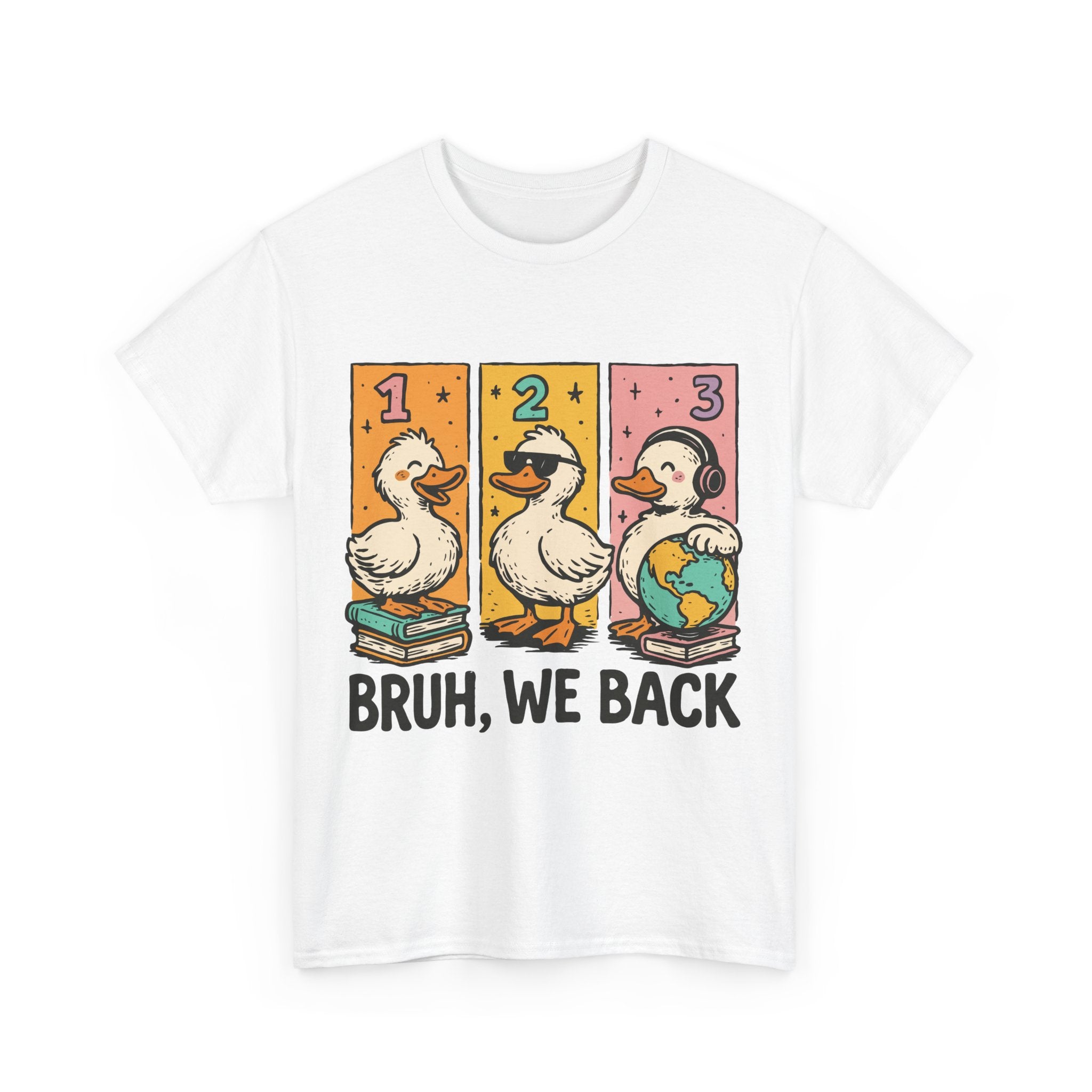 "BRUH WE BACK" Funny Animal Graphic Tee,