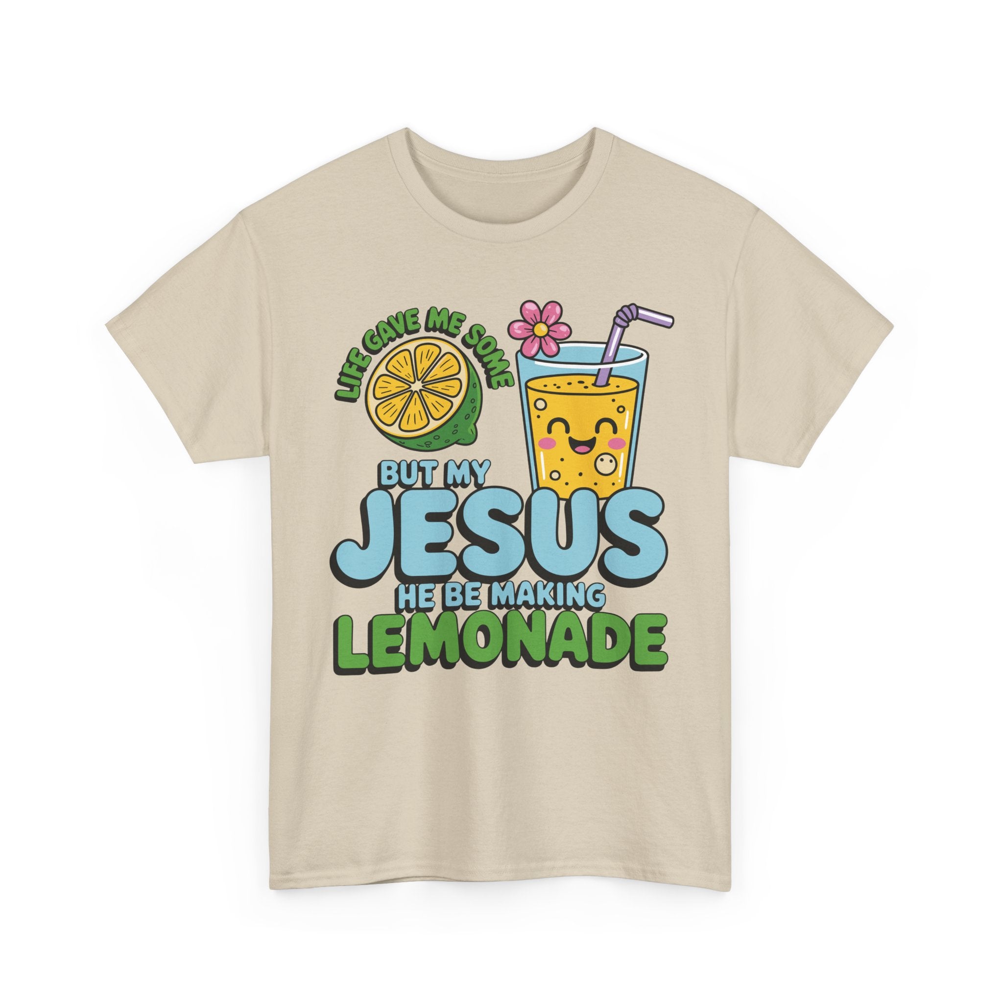 Christian Lemonade T‑Shirt — "Life Gave Me Some Lemons, My Jesus Makes Lemonade"Unisex Cotton Tee