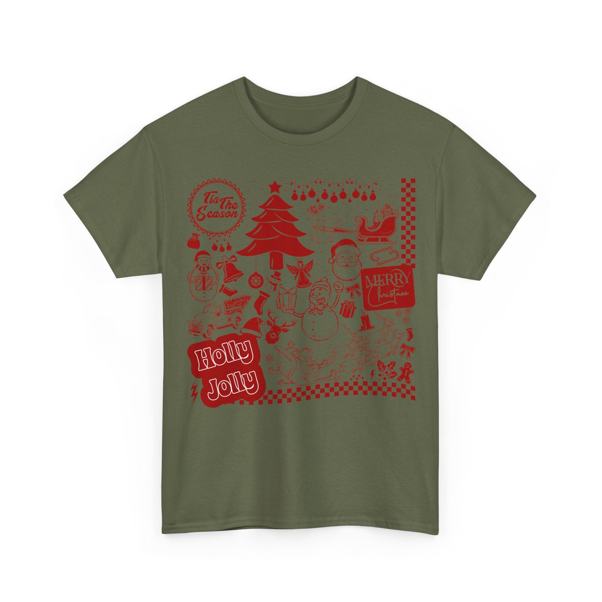 Christmas Festive Unisex Cotton T-shirt