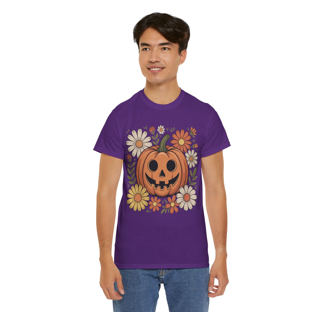 Halloween Pumpkin Unisex Cotton Tee