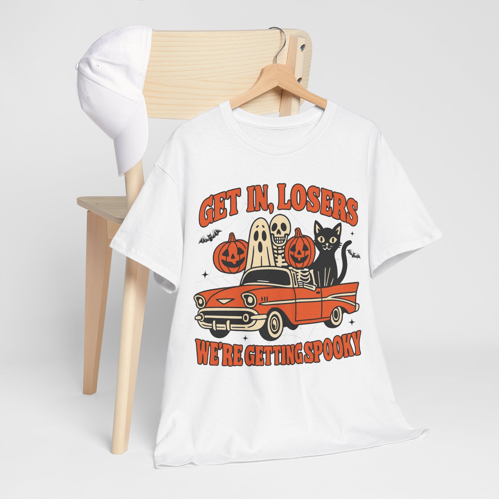 Halloween Skeleton Pumpkin Black Cat Unisex Cotton Tee