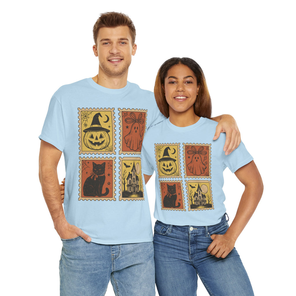 Halloween Stamp Collection Unisex Cotton Tee