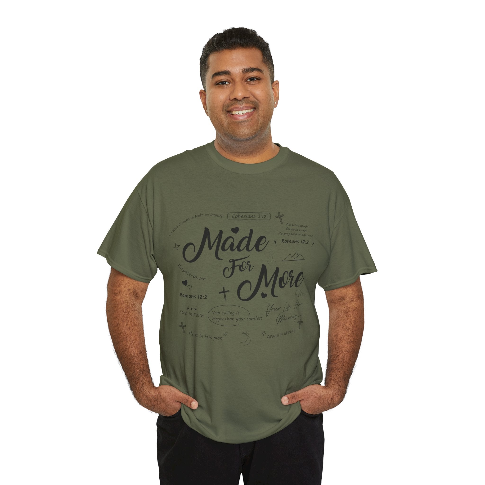 Made For More Faith T-Shirt — Inspirational Bible Verse Unisex Cotton Tee