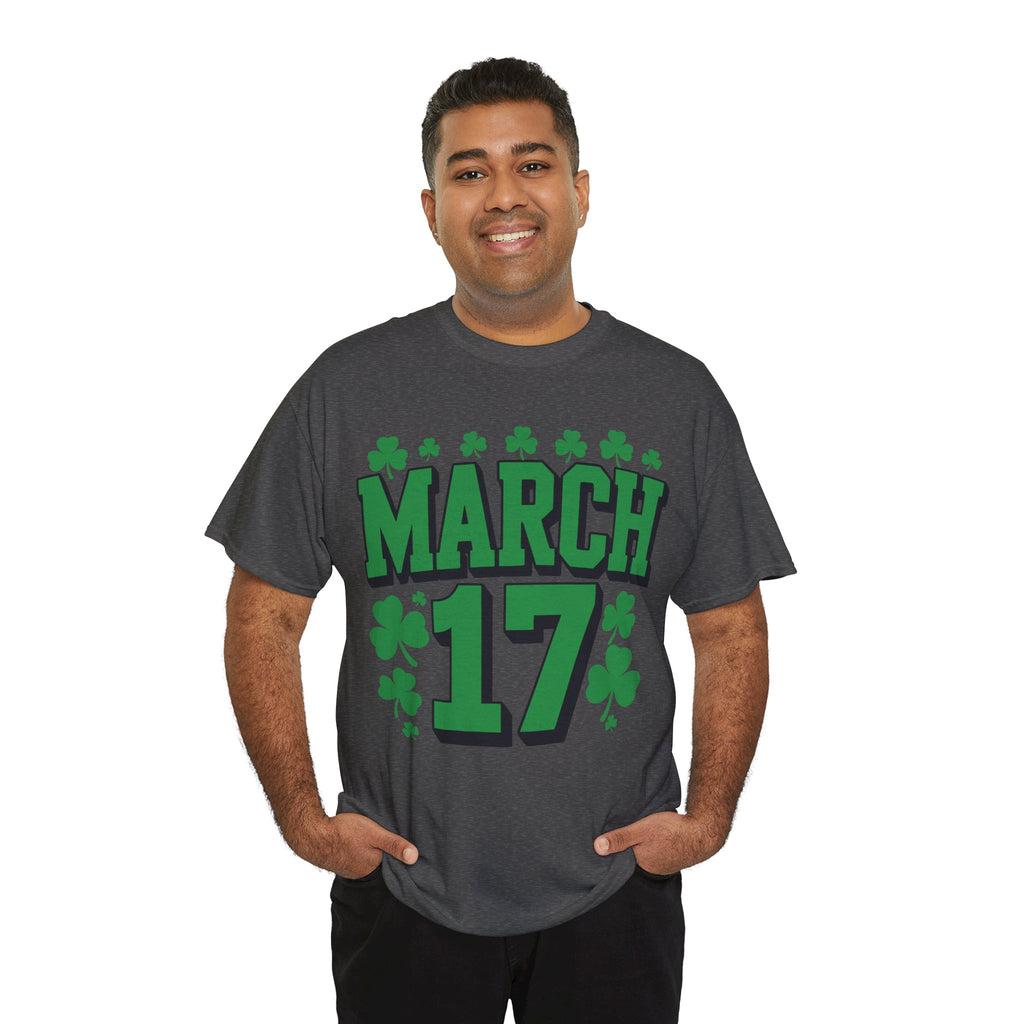 St. Patrick’s Day March 17 Shamrock Unisex Cotton T‑Shirt