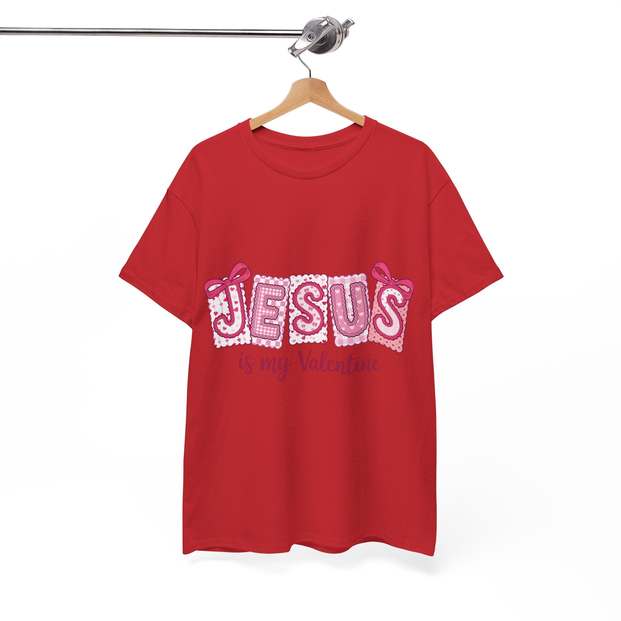 Jesus Is My Valentine T-Shirt — Pink Christian Valentine Unisex Cotton Tee
