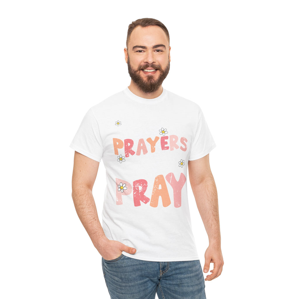 “Living the Prayers I Used to Pray” Daisy Unisex Cotton T-Shirt