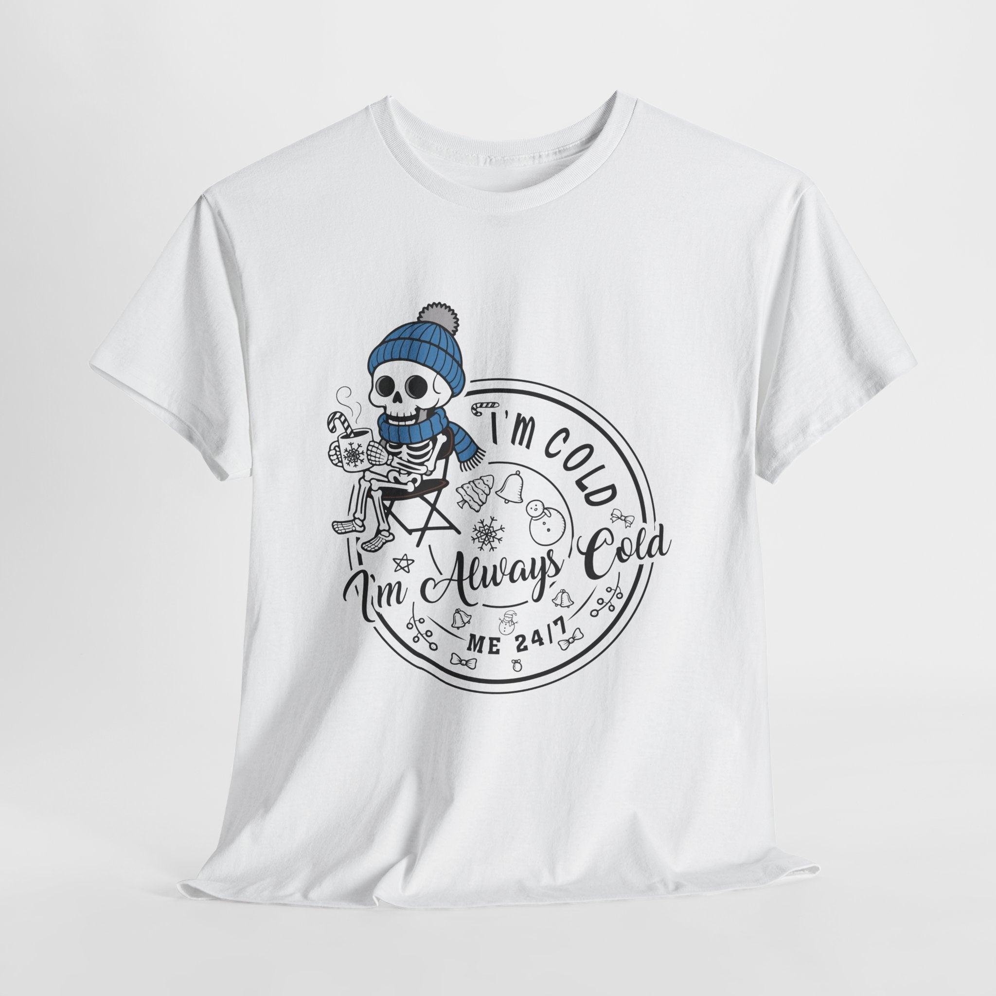 Cozy Skeleton Unisex Cotton Tee